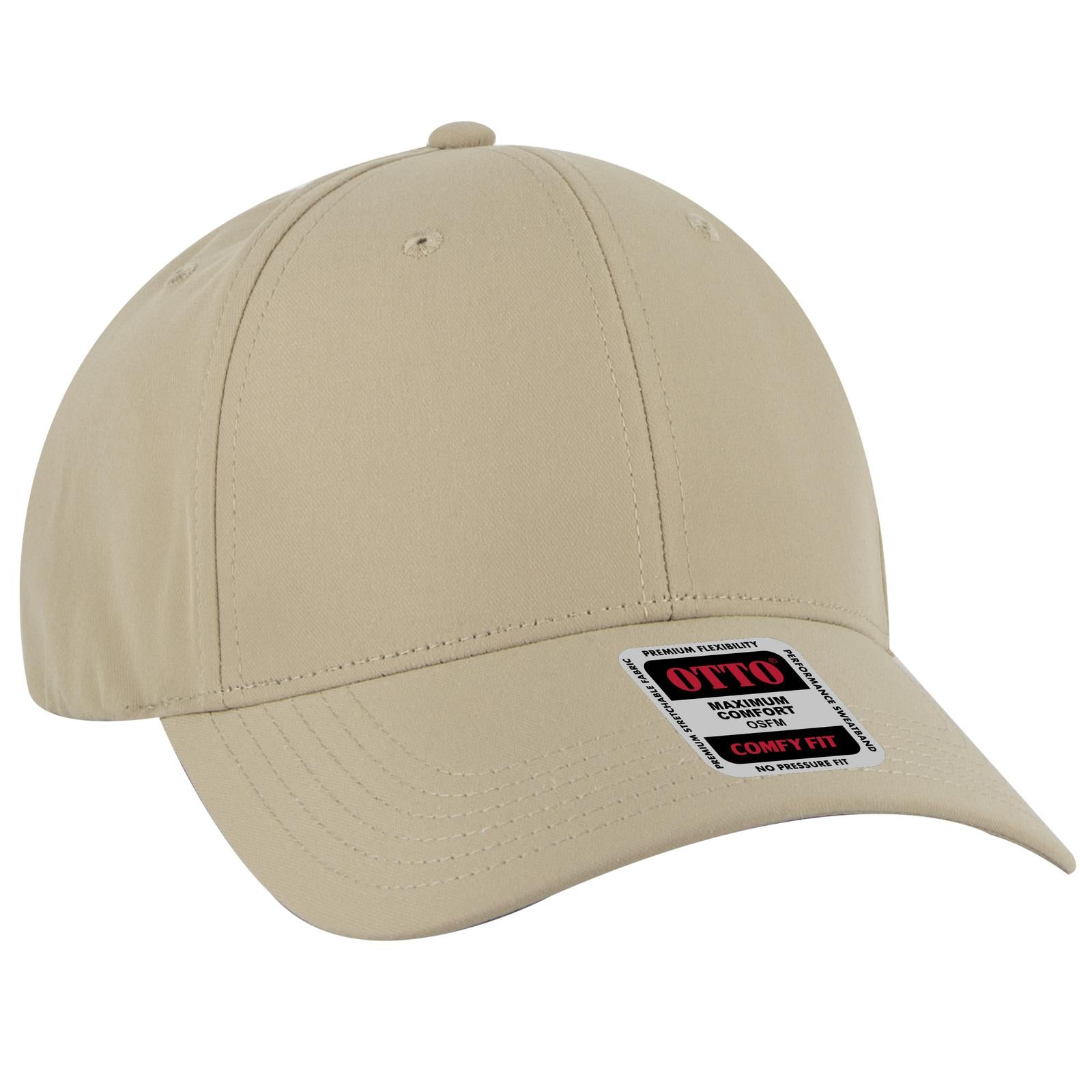 Custom Embroidered or DTF Printed - OTTO CAP® OTTO COMFY FIT® 6 Panel Low Profile Baseball Cap