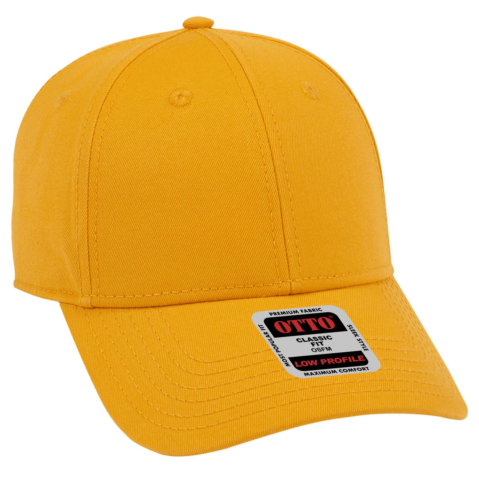 Custom Embroidered or DTF Printed - OTTO CAP® 6 Panel Low Profile Baseball Cap
