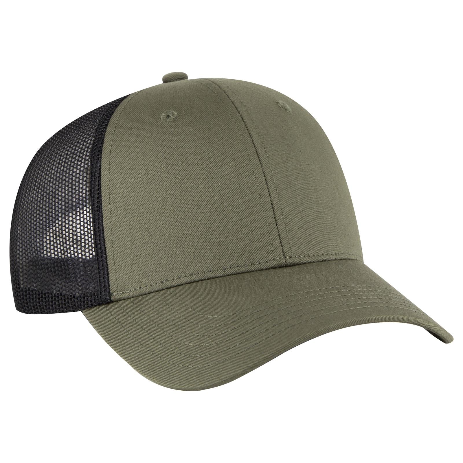 Custom Embroidered or DTF Printed - OTTO CAP® 6 Panel Low Profile Mesh Back Trucker Hat