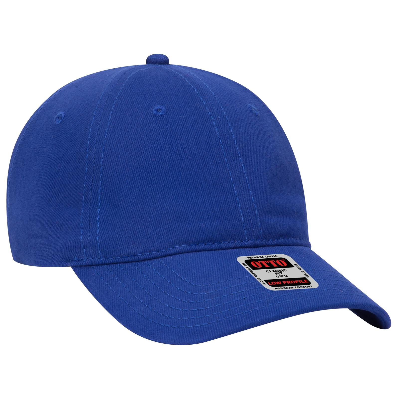Custom Embroidered or DTF Printed - OTTO CAP® 6 Panel Low Profile Baseball Cap