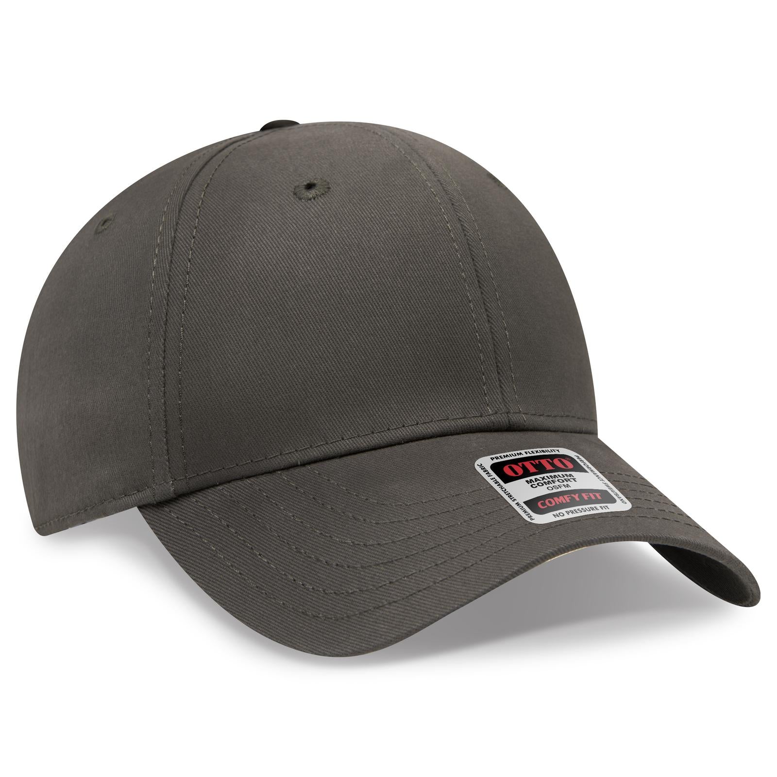 Custom Embroidered or DTF Printed - OTTO CAP® OTTO COMFY FIT® 6 Panel Low Profile Baseball Cap