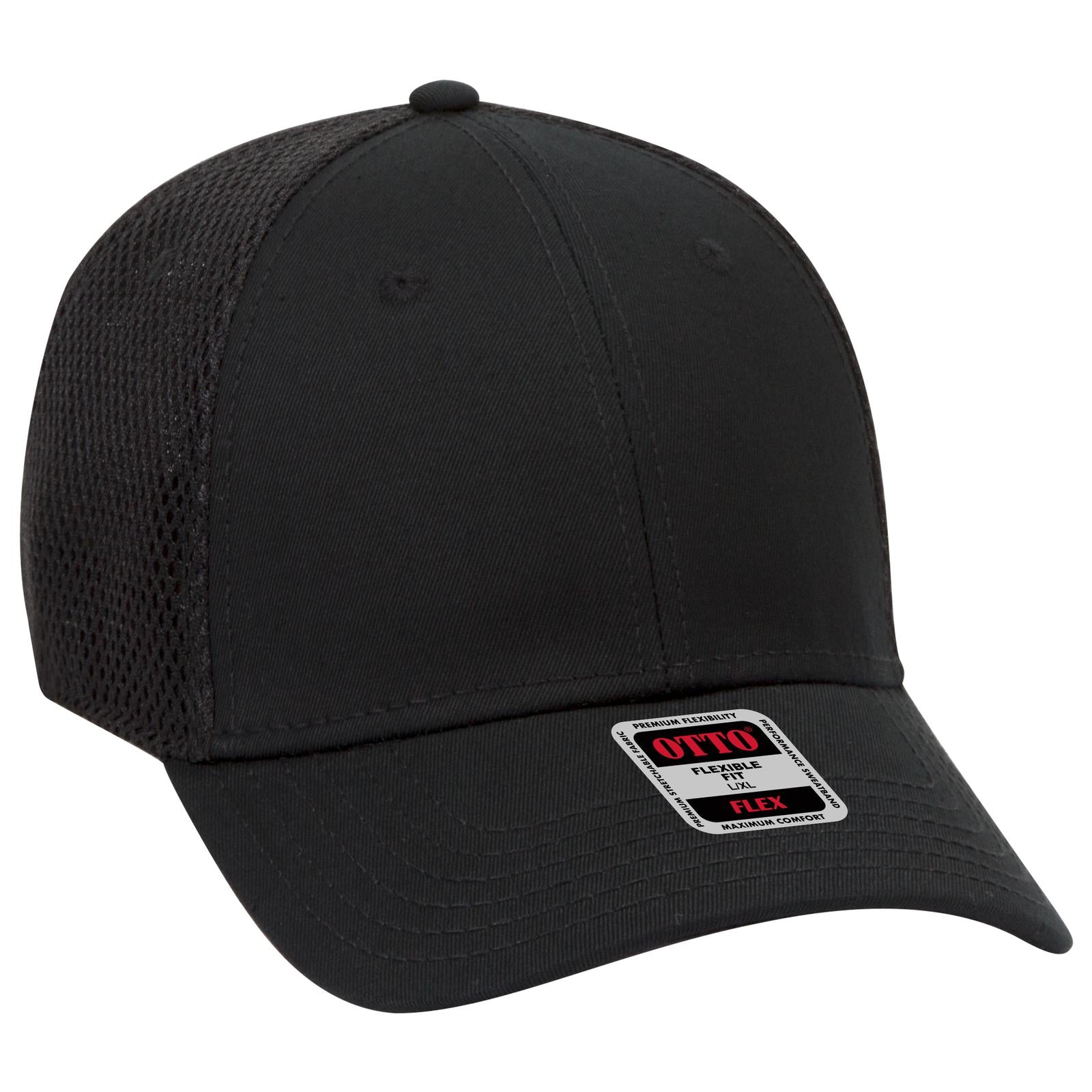Custom Embroidered or DTF Printed - OTTO CAP® OTTO FLEX® Fitted 6 Panel Low Profile Baseball Cap