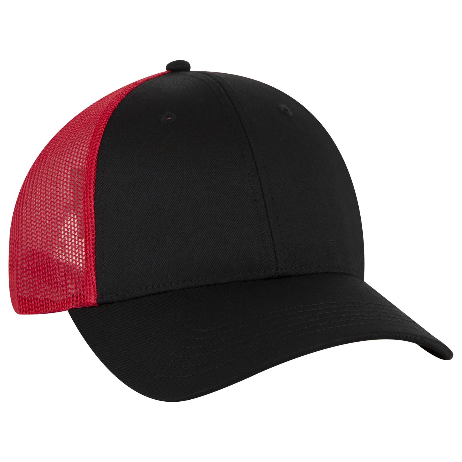 Custom Embroidered or DTF Printed - OTTO CAP® 6 Panel Low Profile Mesh Back Trucker Hat