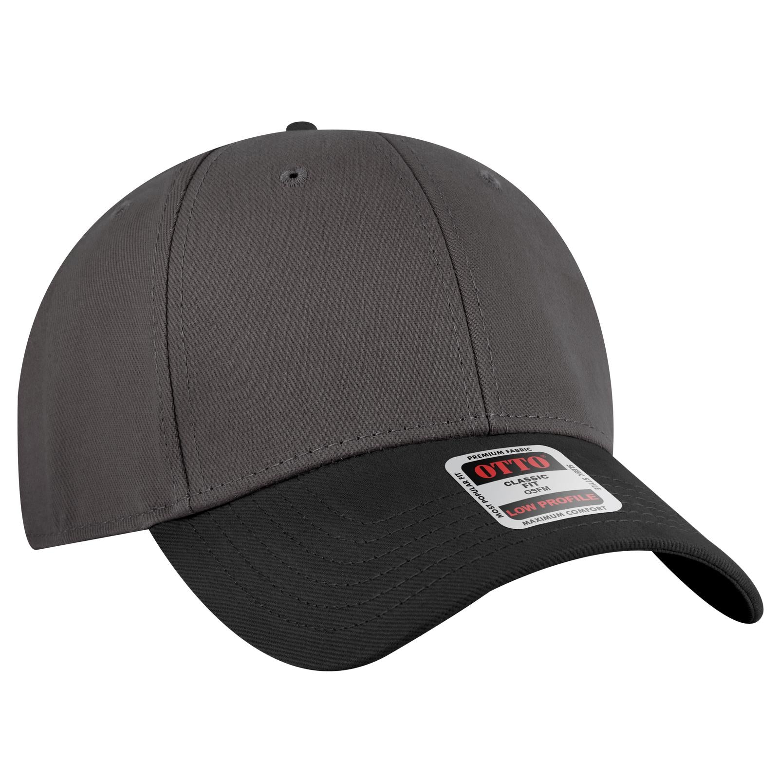 Custom Embroidered or DTF Printed - OTTO CAP® 6 Panel Low Profile Baseball Cap