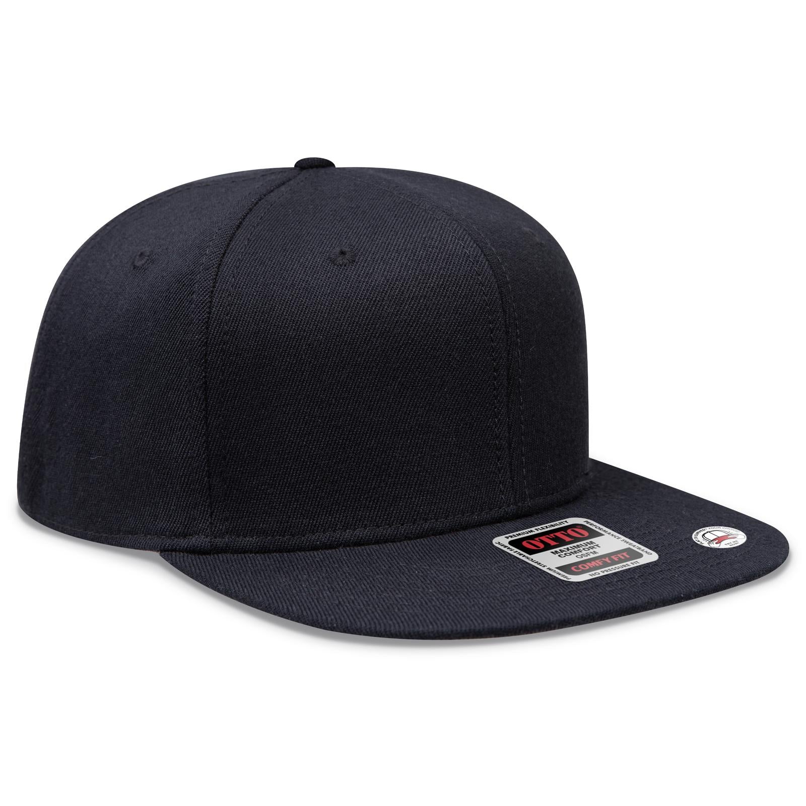 Custom Embroidered or DTF Printed - OTTO CAP® OTTO COMFY FIT® 6 Panel Pro Style Snapback Hat
