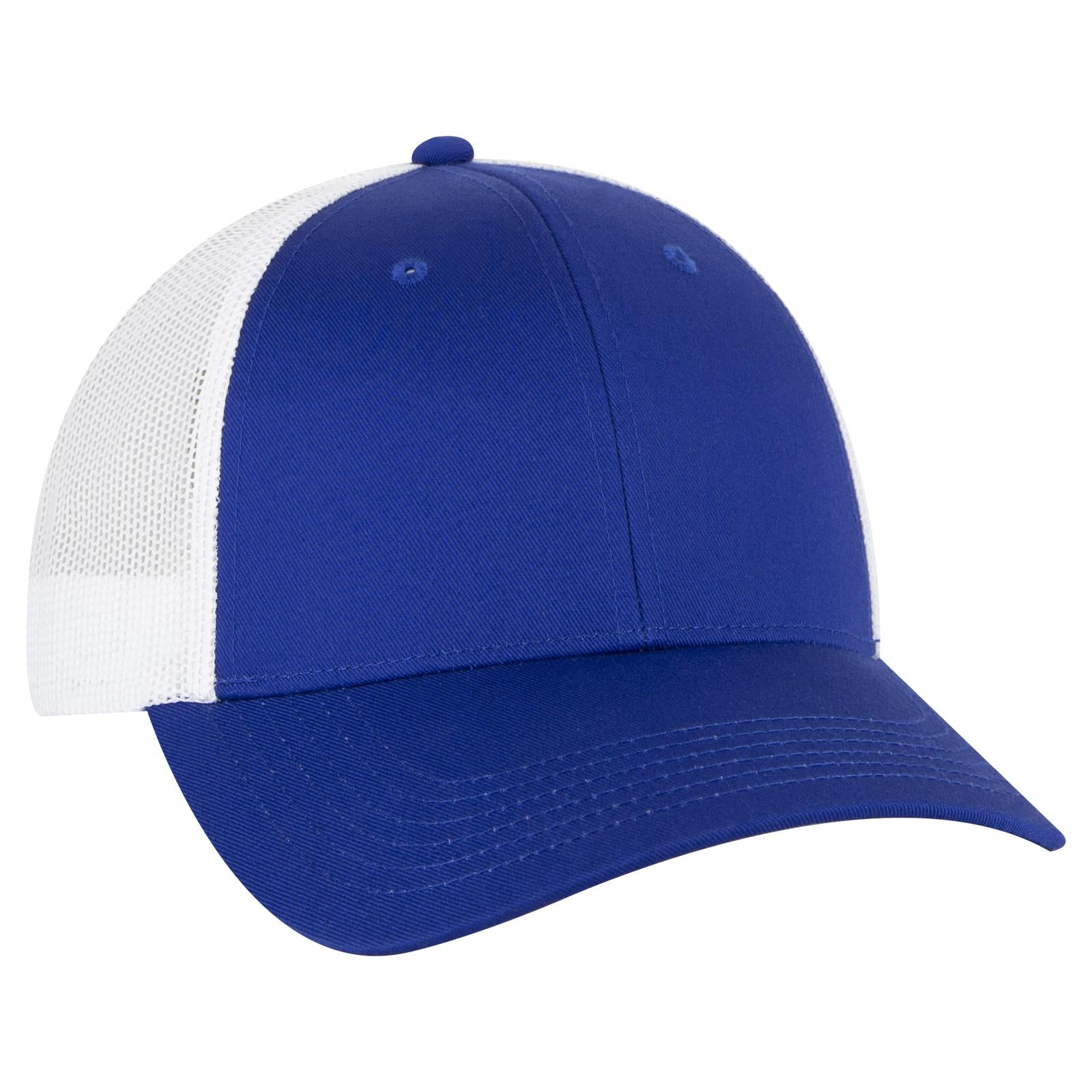 Custom Embroidered or DTF Printed - OTTO CAP® 6 Panel Low Profile Mesh Back Trucker Hat