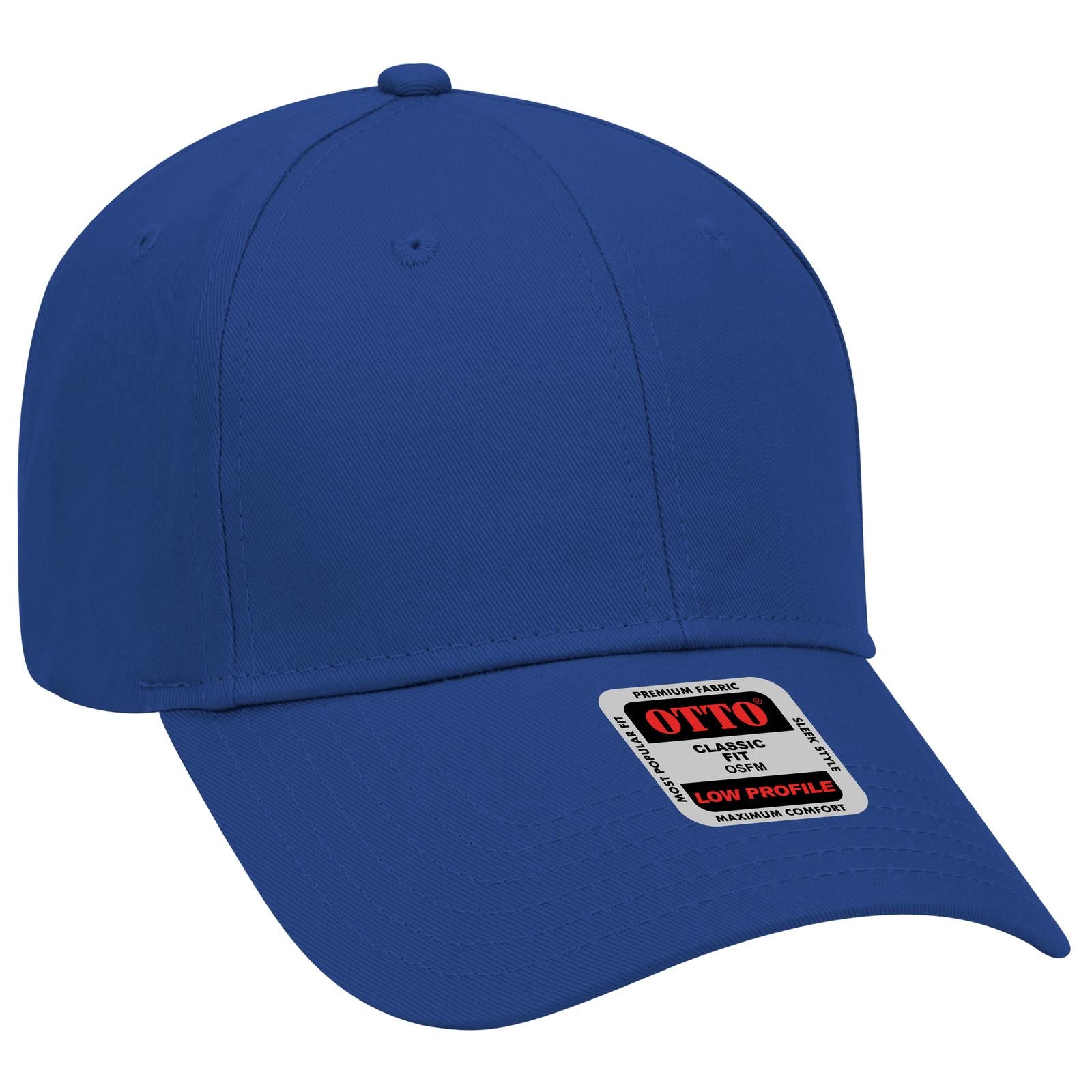 Custom Embroidered or DTF Printed - OTTO CAP® 6 Panel Low Profile Baseball Cap