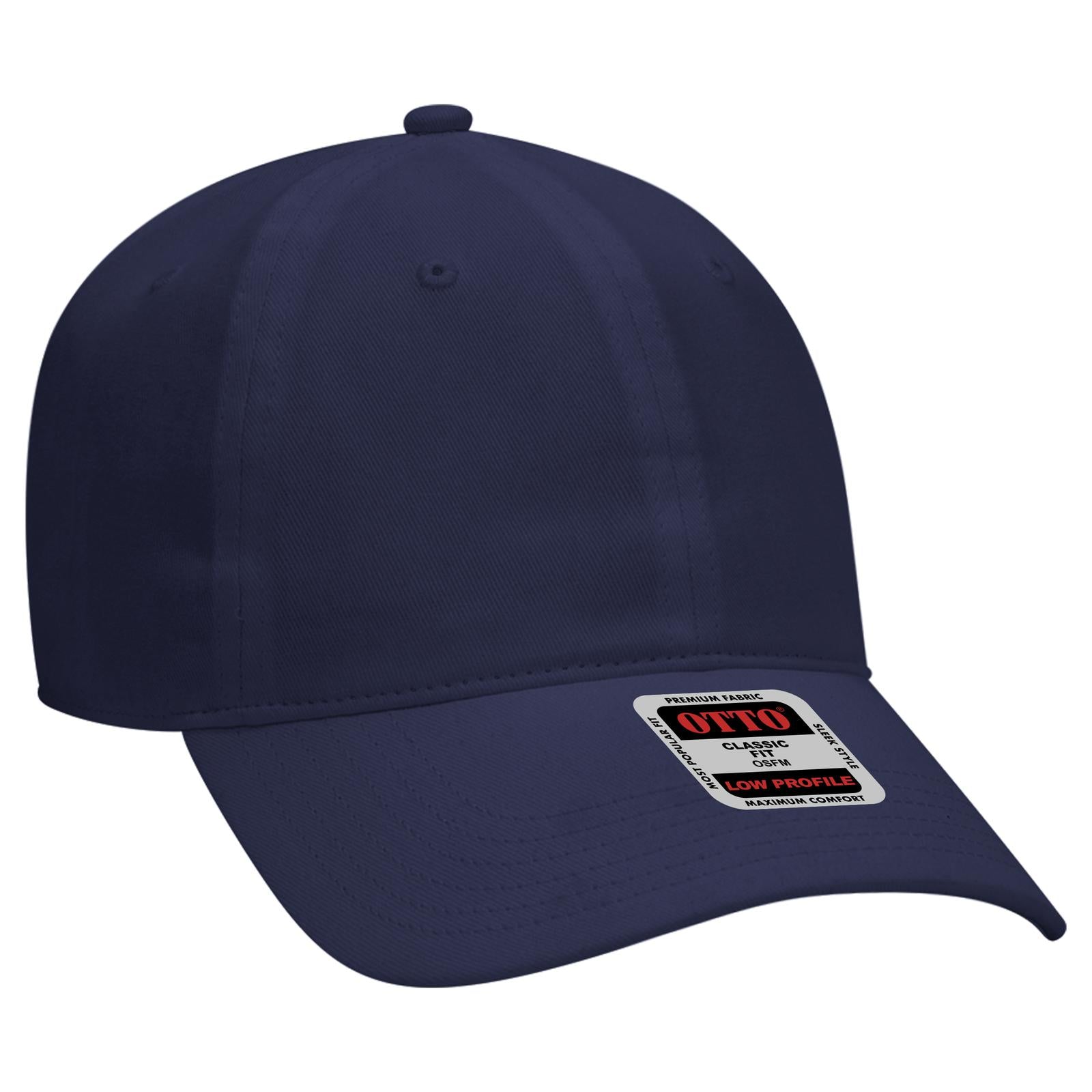 Custom Embroidered or DTF Printed - OTTO CAP® 6 Panel Low Profile Baseball Cap