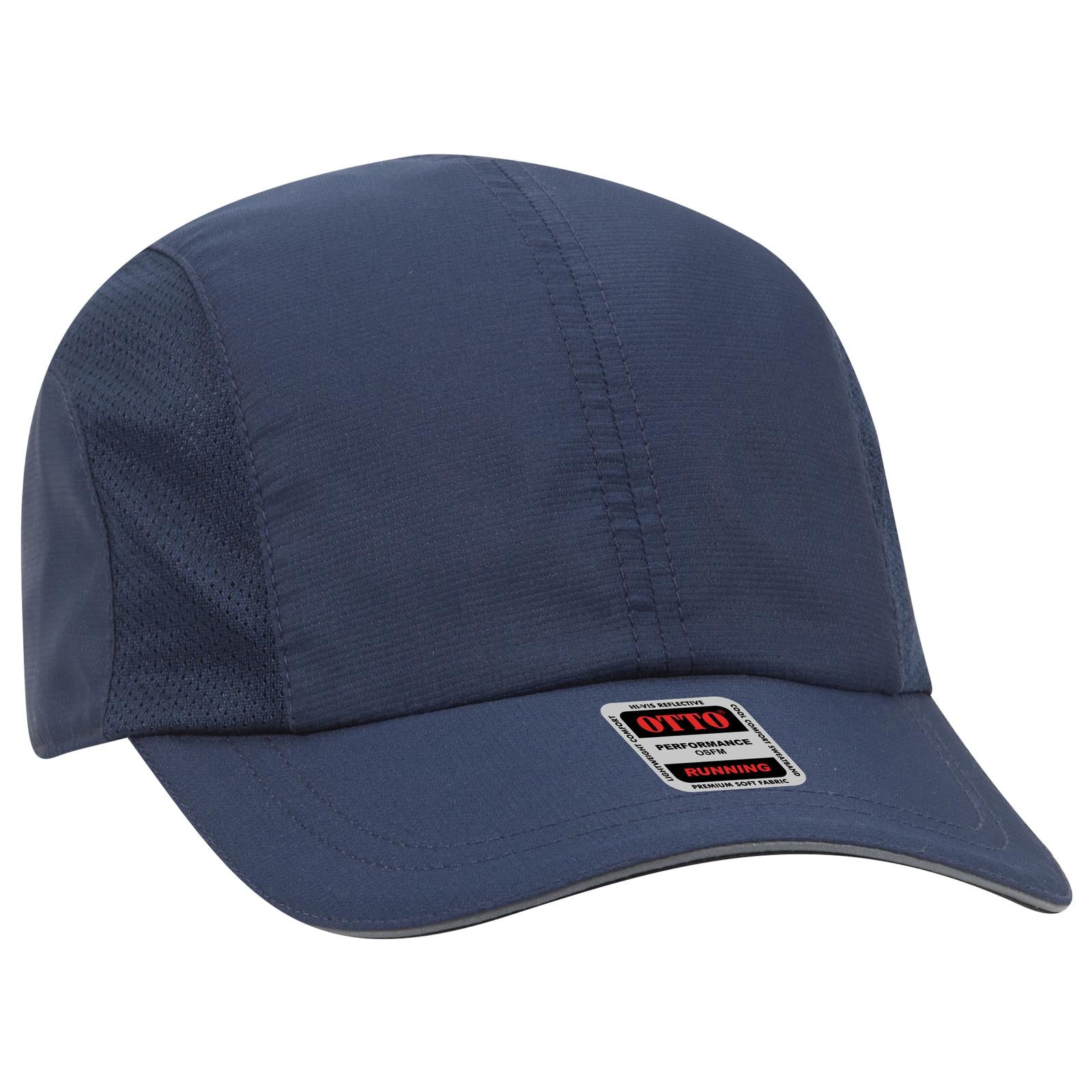 Custom Embroidered or DTF Printed - OTTO CAP® Reflective 6 Panel Running Cap