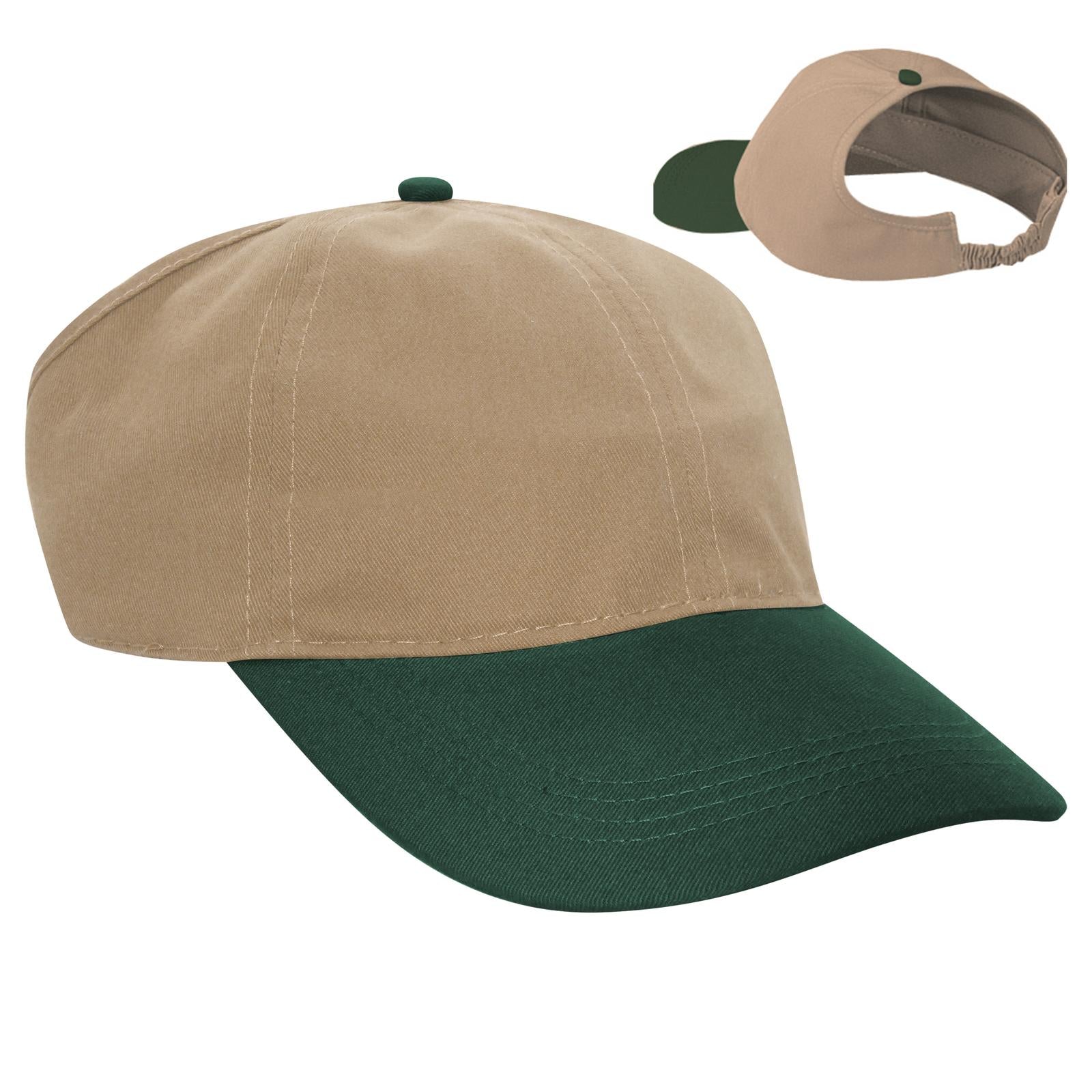 Custom Embroidered or DTF Printed - OTTO CAP® 4 Panel Ponytail Cap