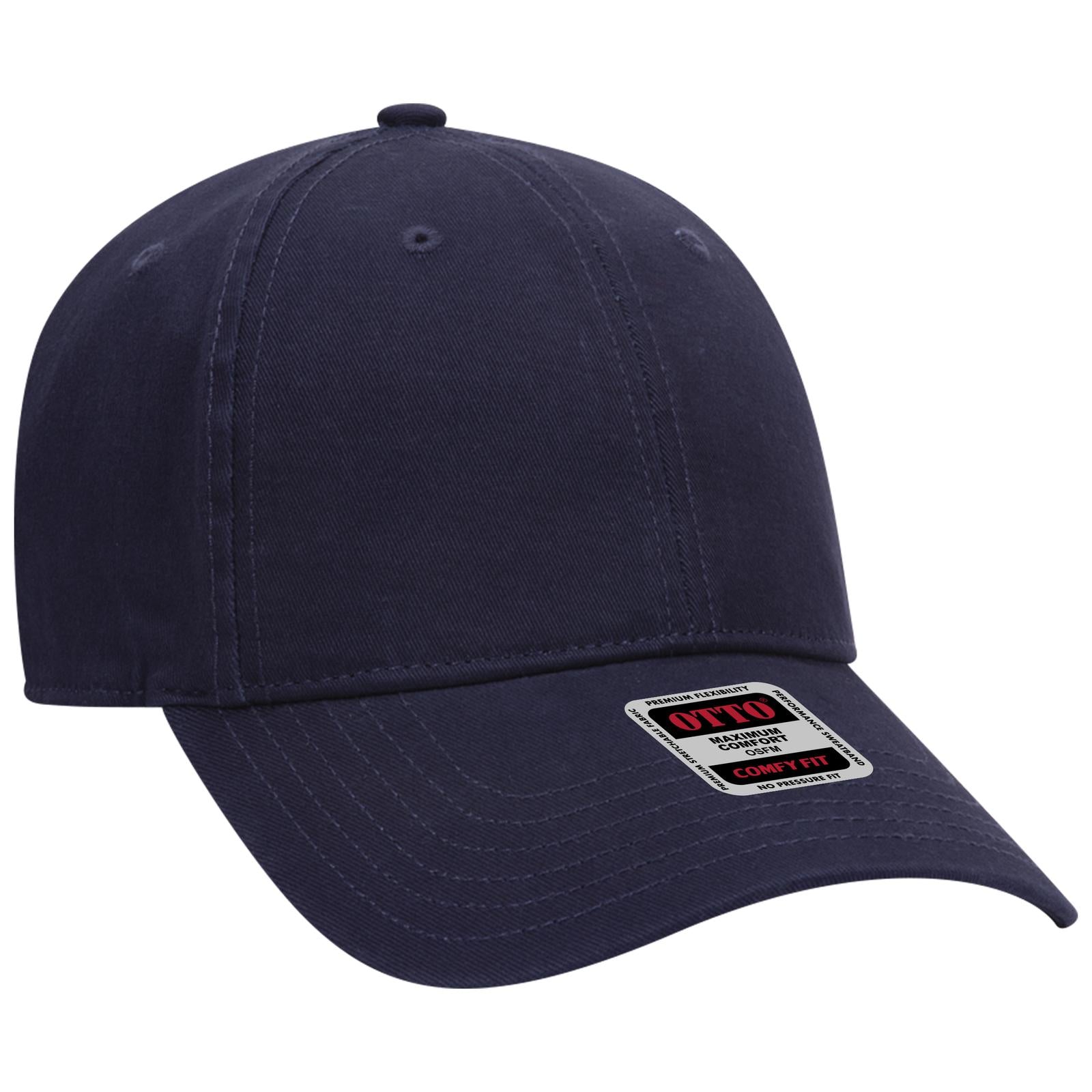 Custom Embroidered or DTF Printed - OTTO CAP® OTTO COMFY FIT® 6 Panel Low Profile Dad Hat