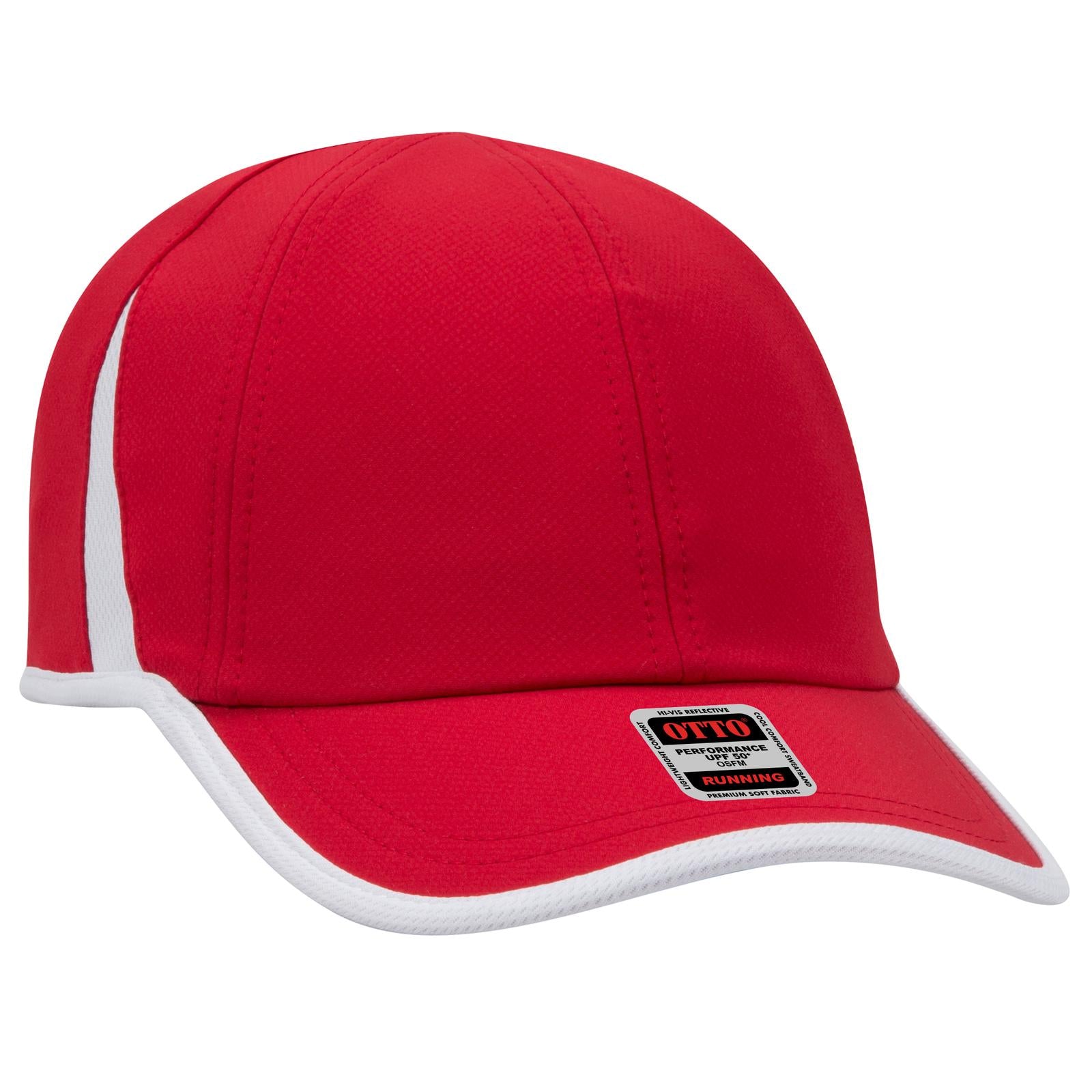 Custom Embroidered or DTF Printed - OTTO CAP® UPF 50+ 6 Panel Running Hat