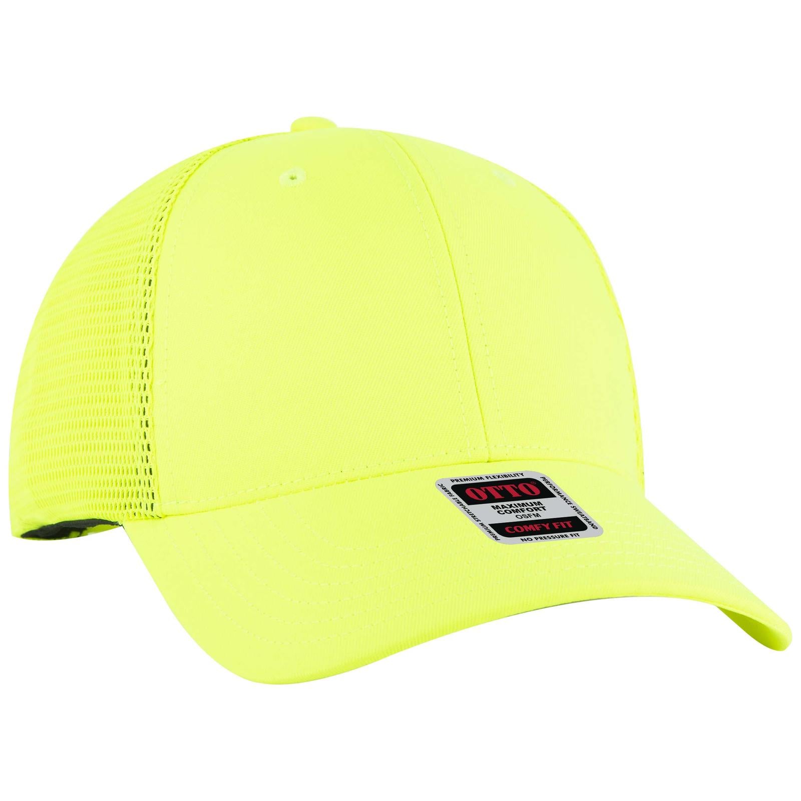 Custom Embroidered or DTF Printed - OTTO CAP® OTTO COMFY FIT® 6 Panel Low Profile Mesh Back Trucker Hat