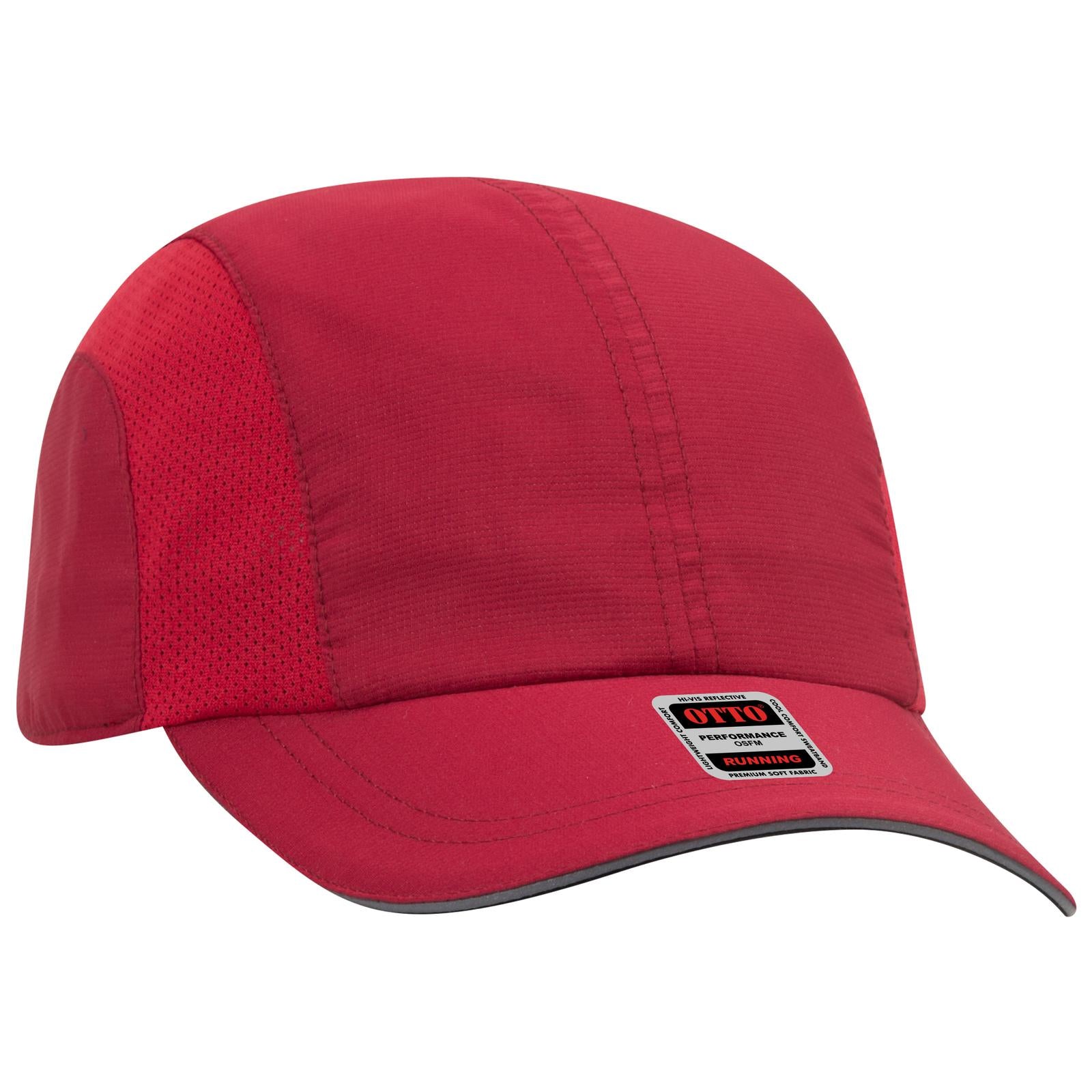 Custom Embroidered or DTF Printed - OTTO CAP® Reflective 6 Panel Running Cap