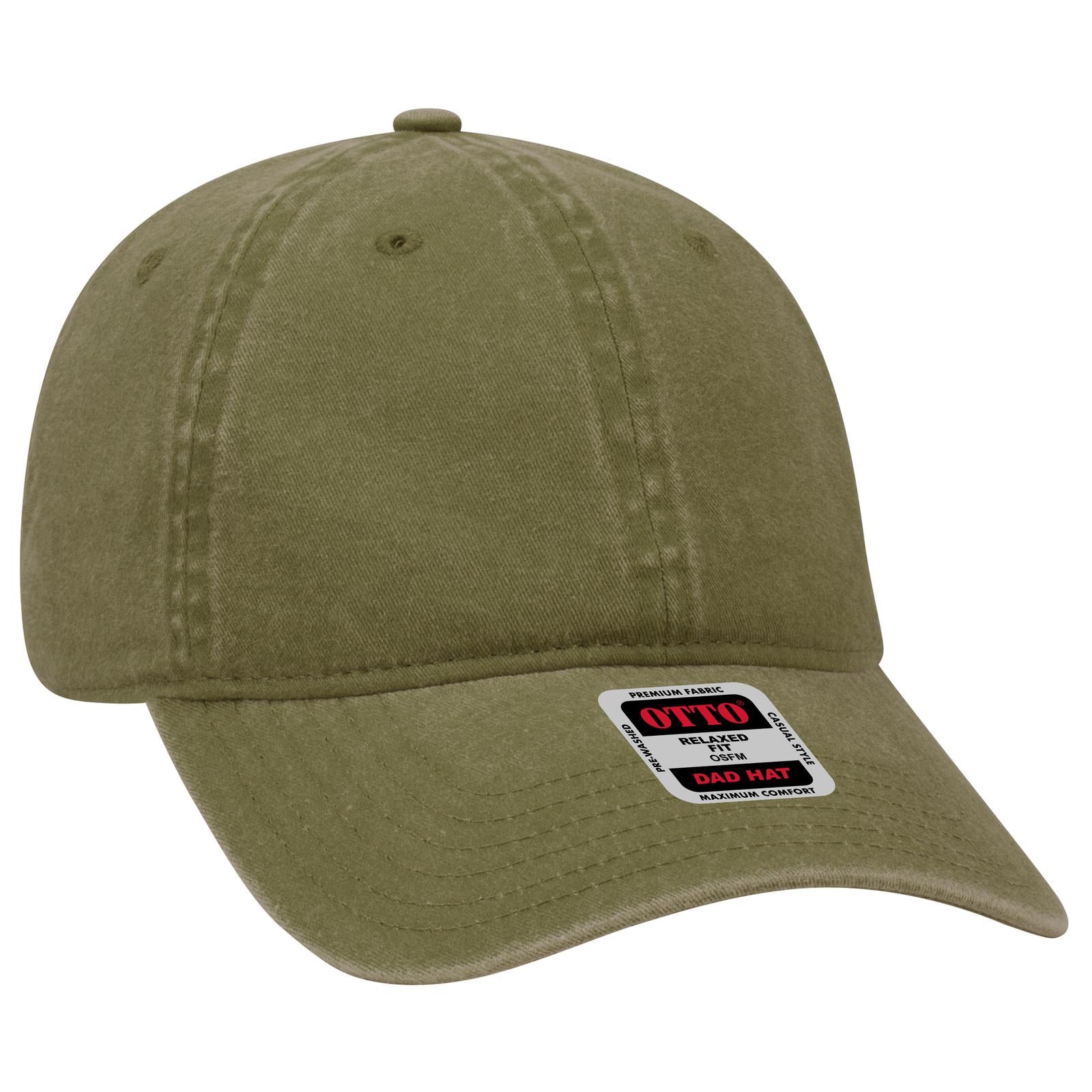 Custom Embroidered - OTTO CAP 6 Panel Low Profile Dad Hat