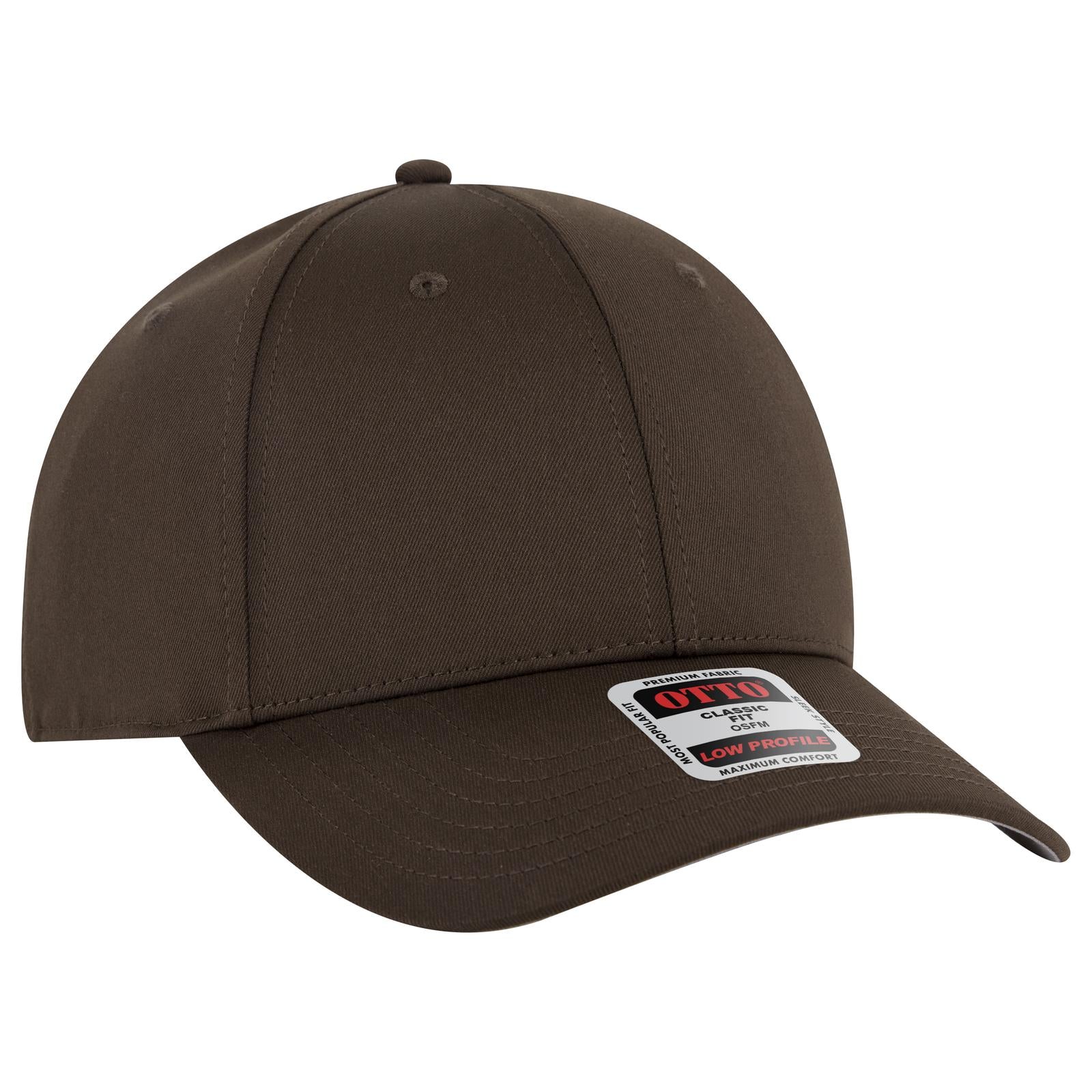 Custom Embroidered or DTF Printed - OTTO CAP® 6 Panel Low Profile Baseball Cap