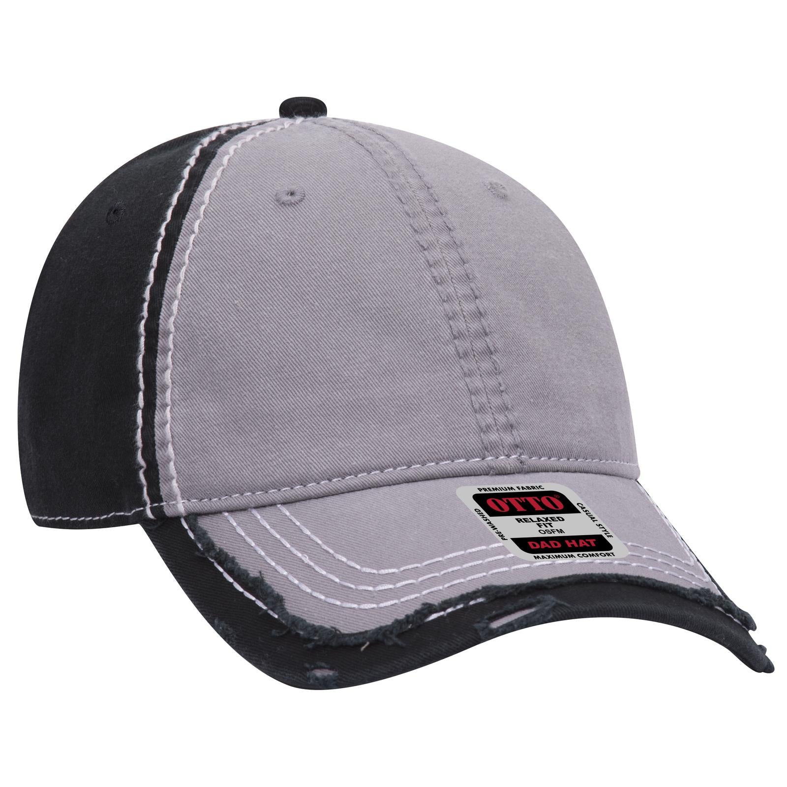 Custom Embroidered or DTF Printed - OTTO CAP® 6 Panel Low Profile Dad Hat