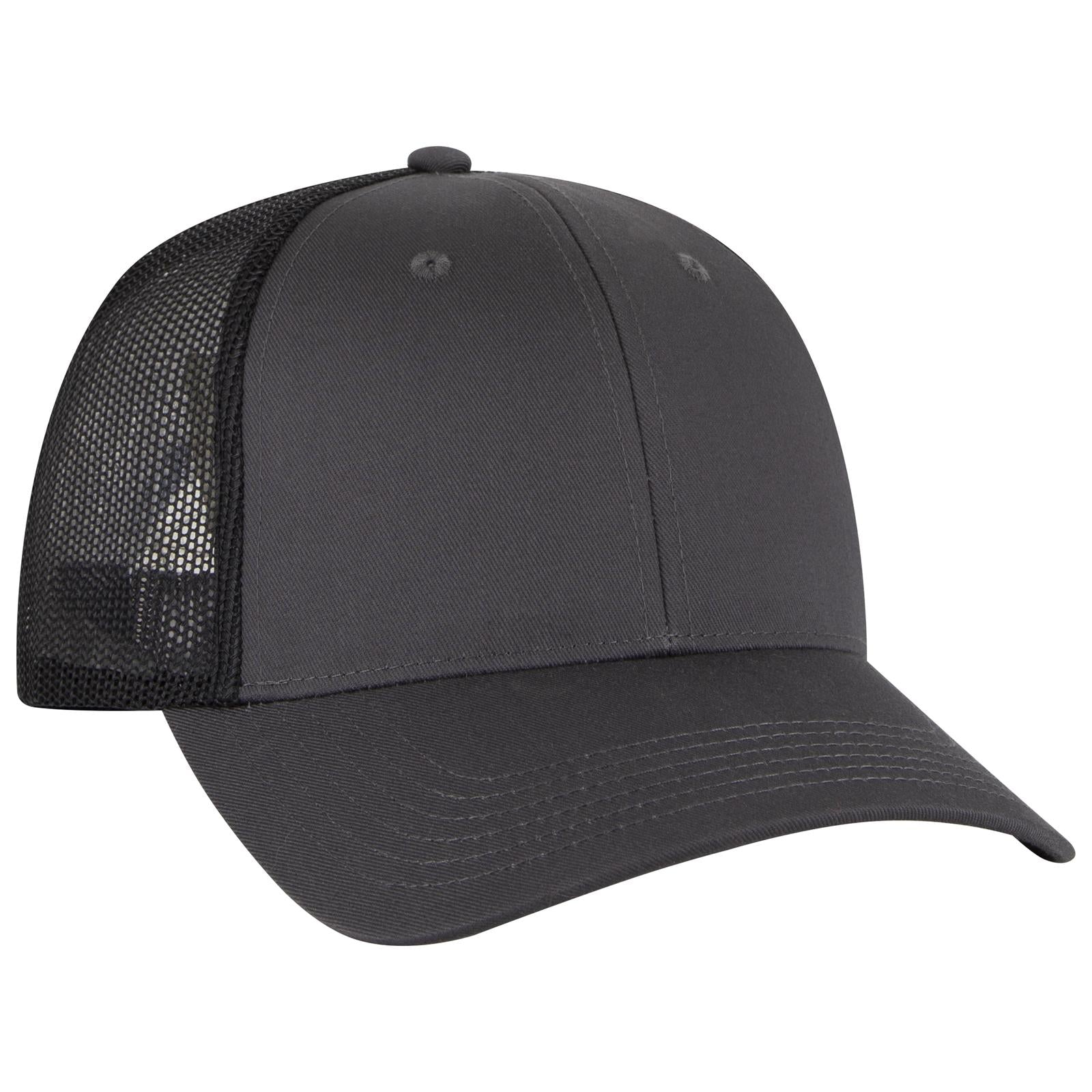 Custom Embroidered or DTF Printed - OTTO CAP® 6 Panel Low Profile Mesh Back Trucker Hat