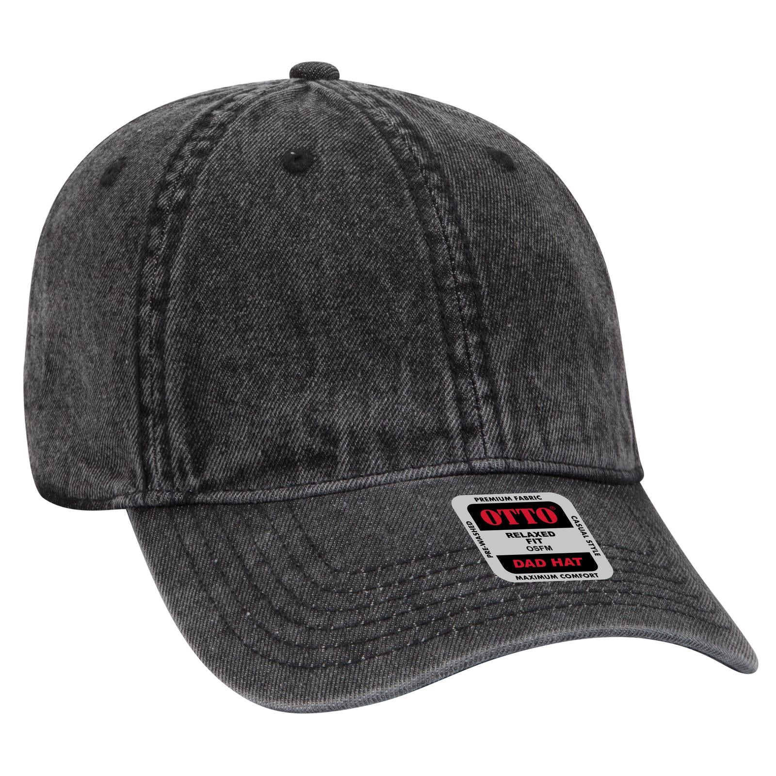 Custom Embroidered or DTF Printed - OTTO CAP® 6 Panel Low Profile Dad Hat