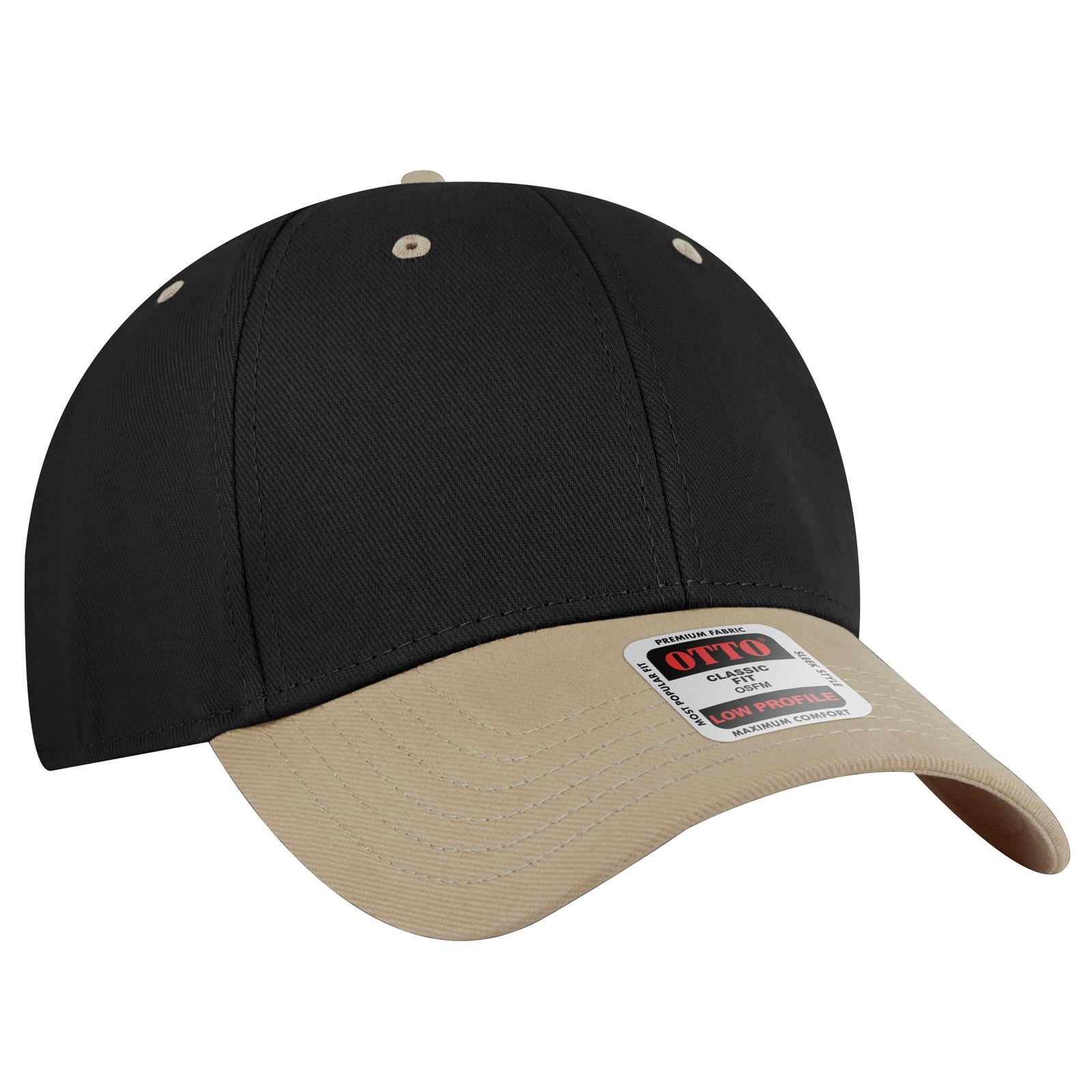 Custom Embroidered or DTF Printed - OTTO CAP® 6 Panel Low Profile Baseball Cap