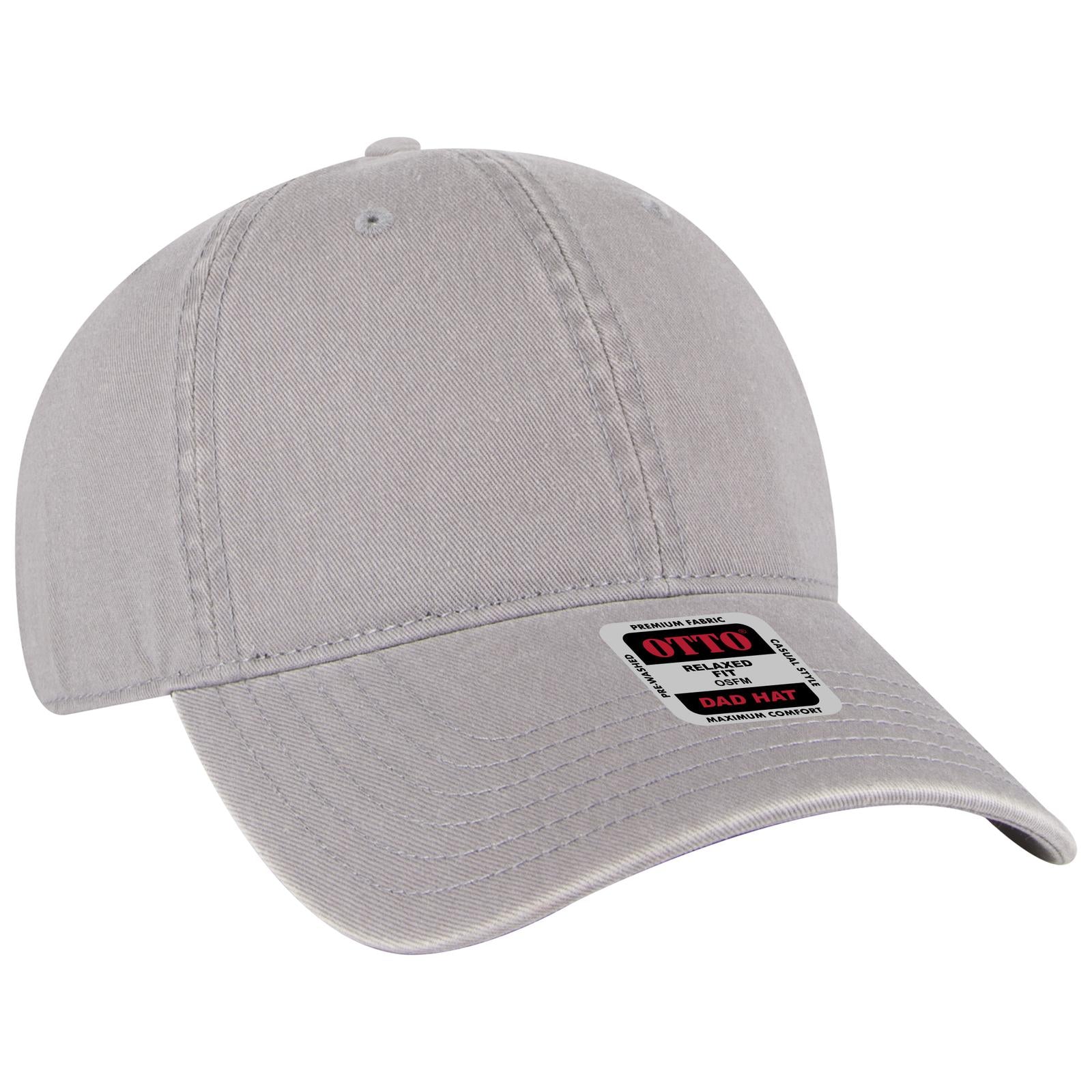 Custom Embroidered or DTF Printed - OTTO CAP® 6 Panel Low Profile Dad Hat