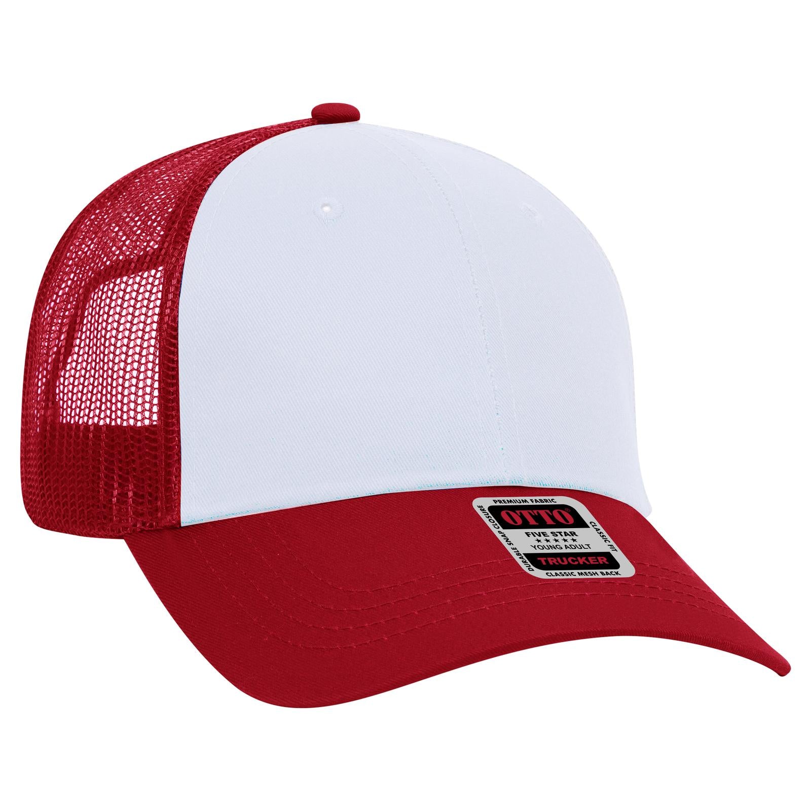 Custom Embroidered or DTF Printed - OTTO CAP® 6 Panel Low Profile Mesh Back Trucker Hat