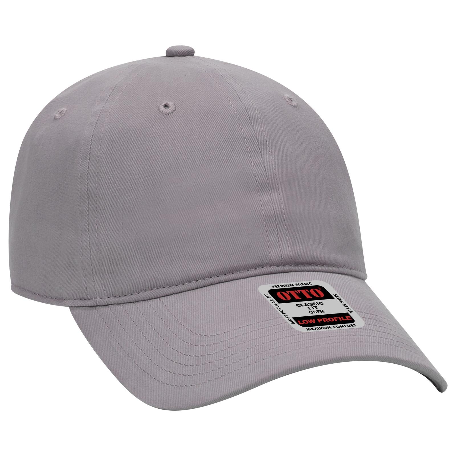 Custom Embroidered or DTF Printed - OTTO CAP® 6 Panel Low Profile Baseball Cap