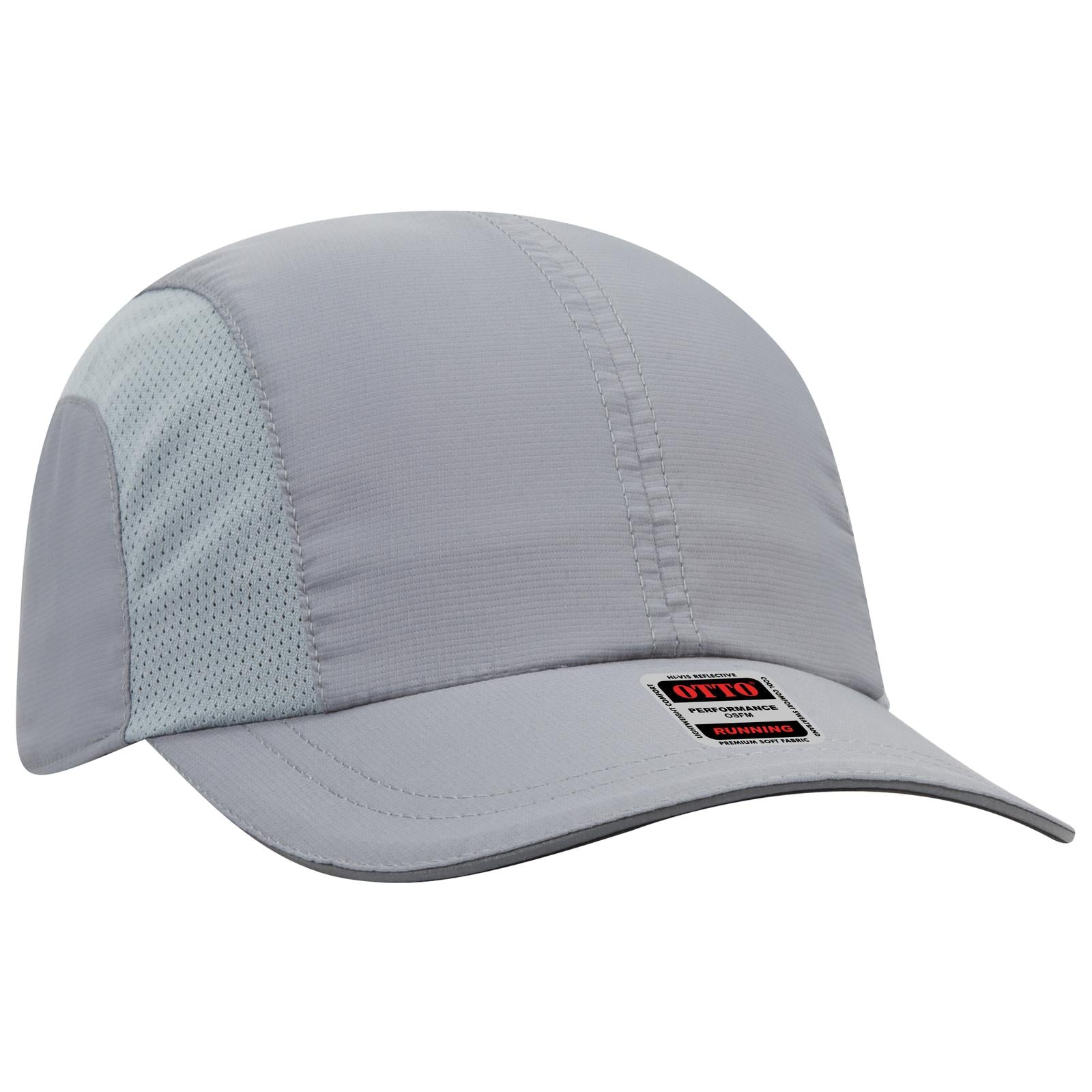 Custom Embroidered or DTF Printed - OTTO CAP® Reflective 6 Panel Running Cap