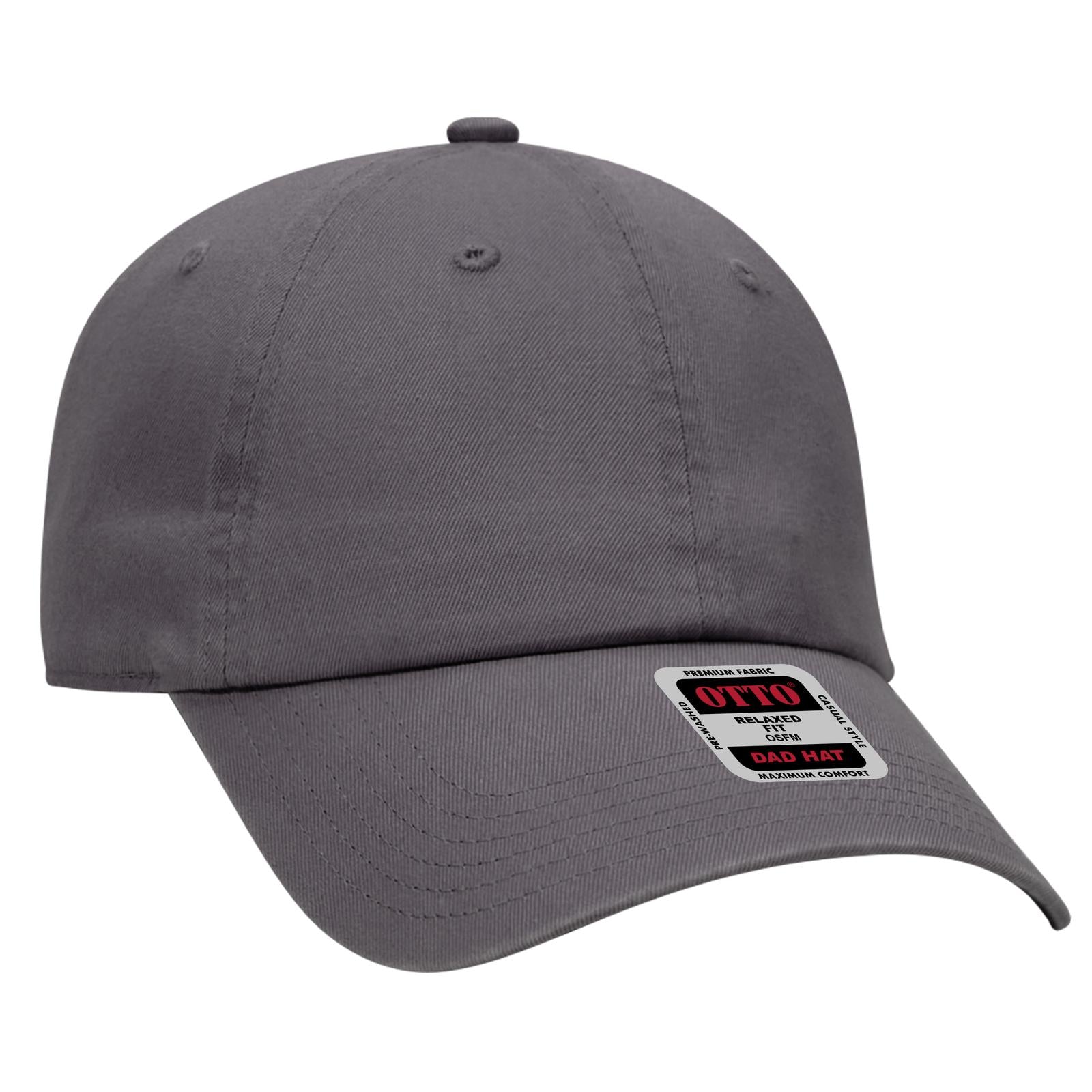 Custom Embroidered or DTF Printed - OTTO CAP® 6 Panel Low Profile Dad Hat
