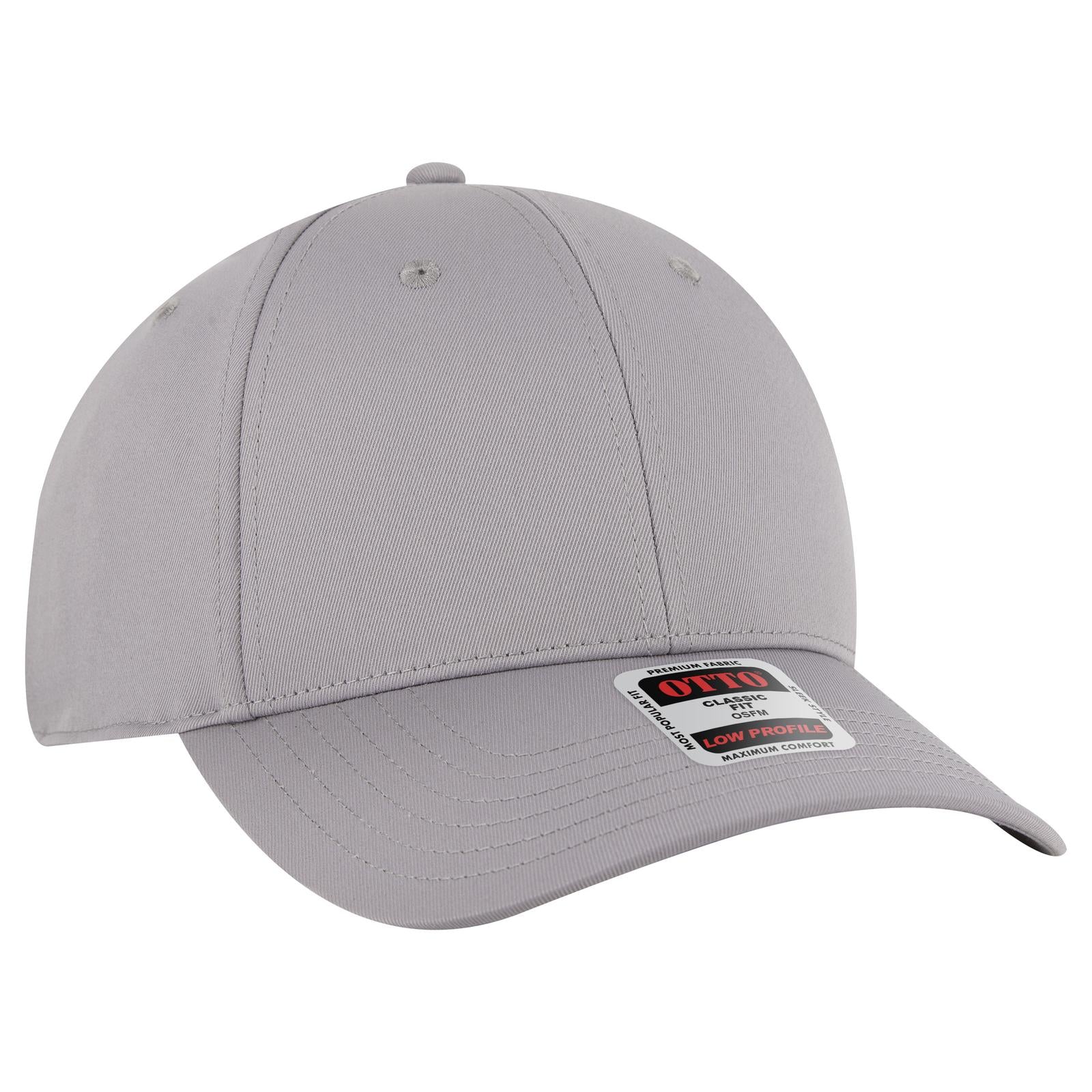 Custom Embroidered or DTF Printed - OTTO CAP® 6 Panel Low Profile Baseball Cap