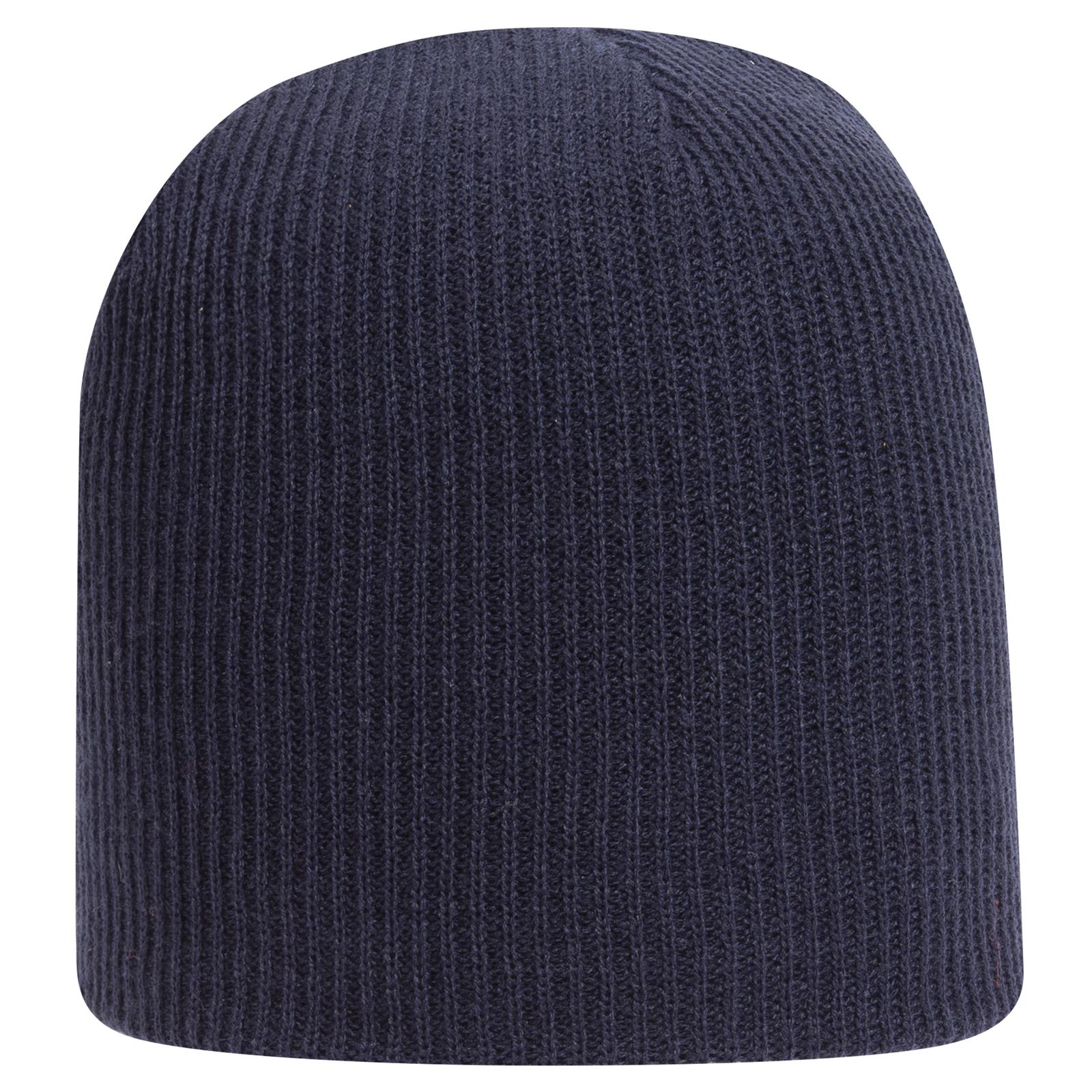 Custom Embroidered or DTF Printed - OTTO CAP® 9 1/2" Premium Rib Knit Beanie