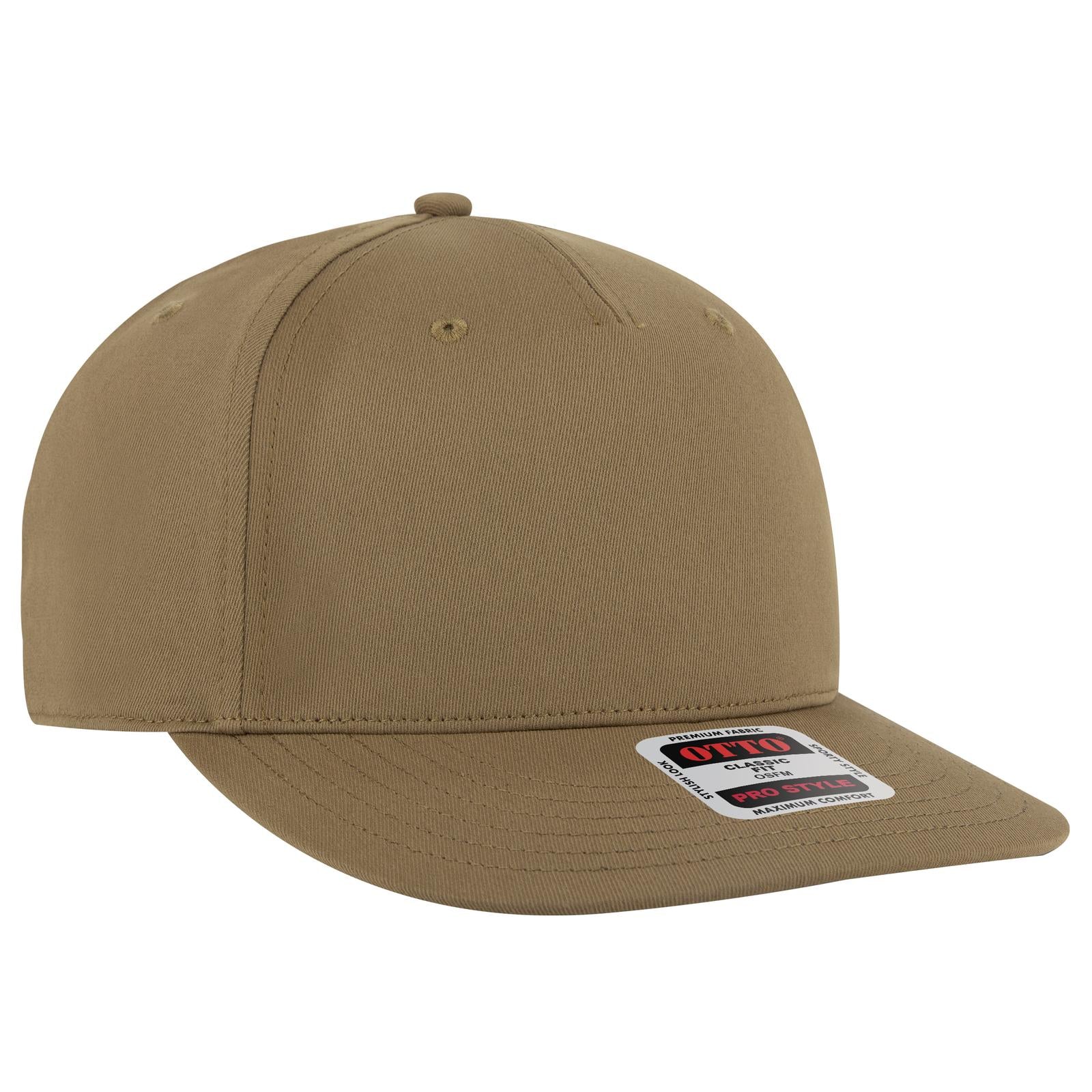Custom Embroidered or DTF Printed - OTTO CAP® 5 Panel Pro Style Baseball Cap