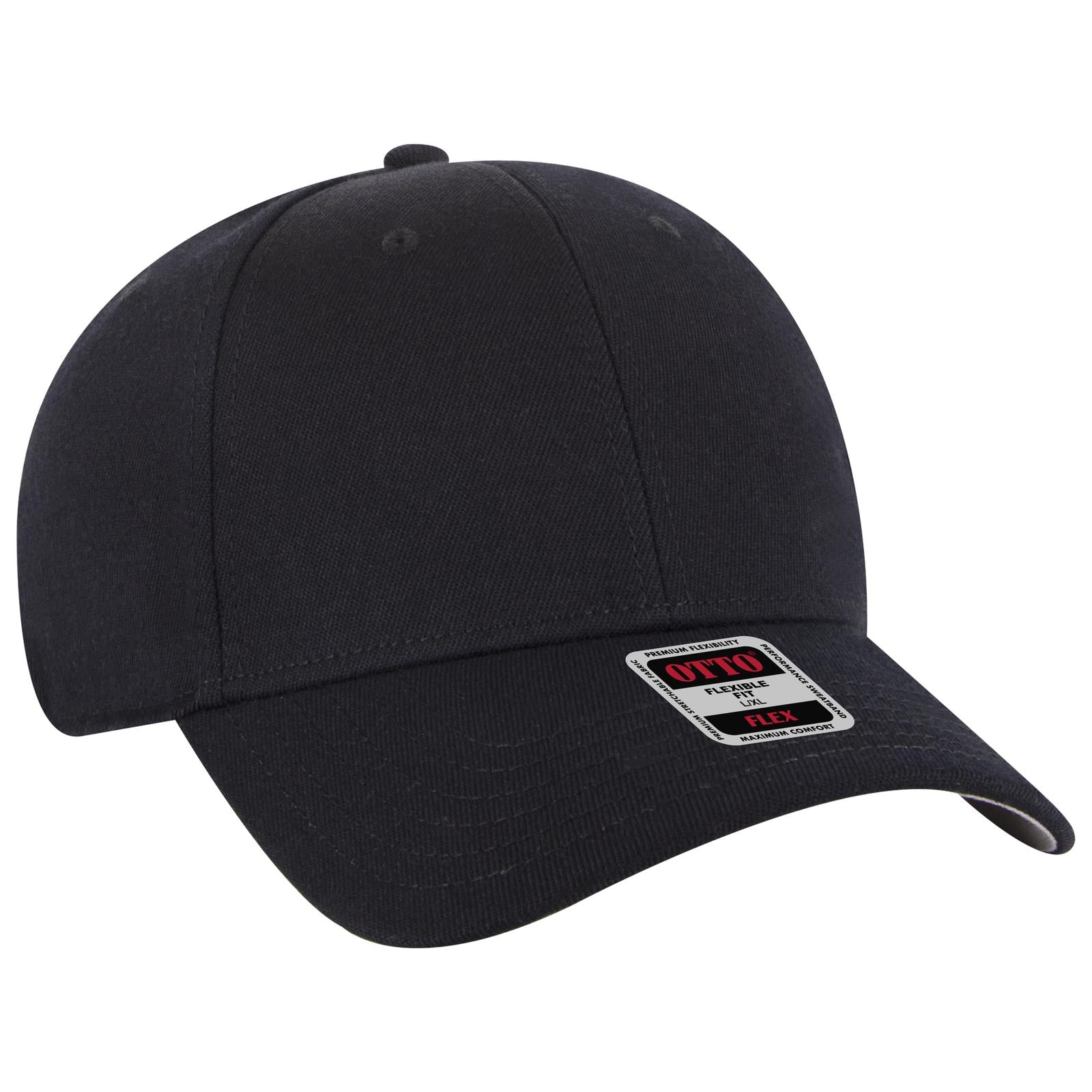 Custom Embroidered or DTF Printed - OTTO CAP® OTTO FLEX® 6 Panel Low Profile Baseball Cap