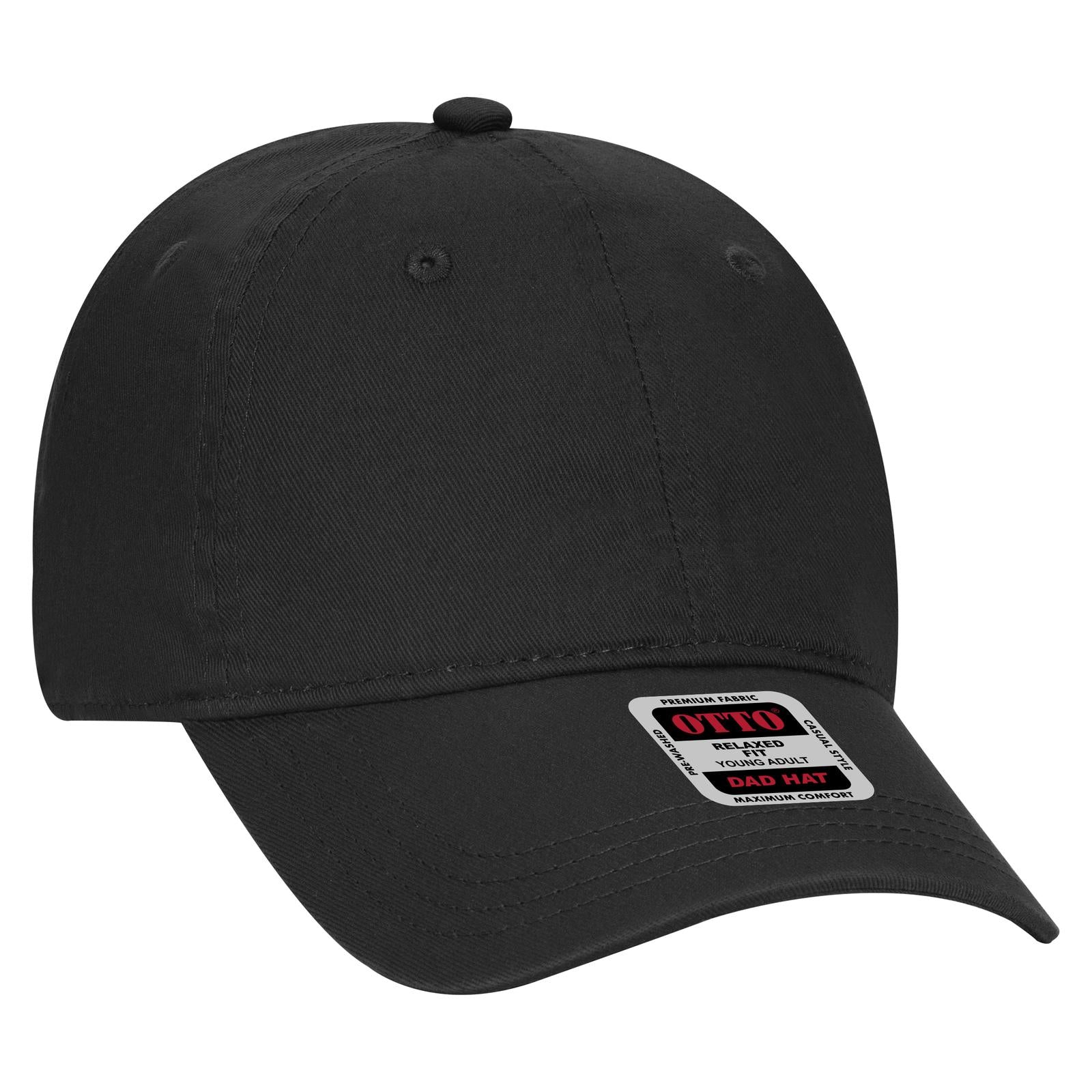 Custom Embroidered or DTF Printed - OTTO CAP® 6 Panel Low Profile Dad Hat