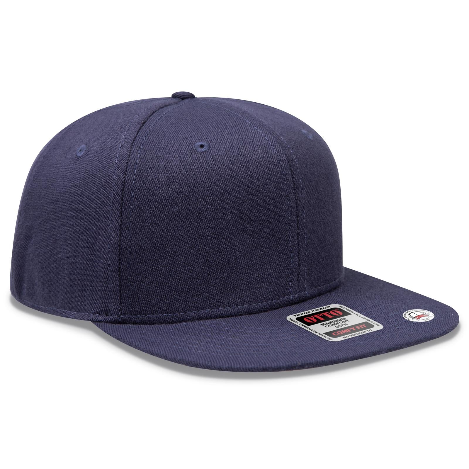 Custom Embroidered or DTF Printed - OTTO CAP® OTTO COMFY FIT® 6 Panel Pro Style Snapback Hat