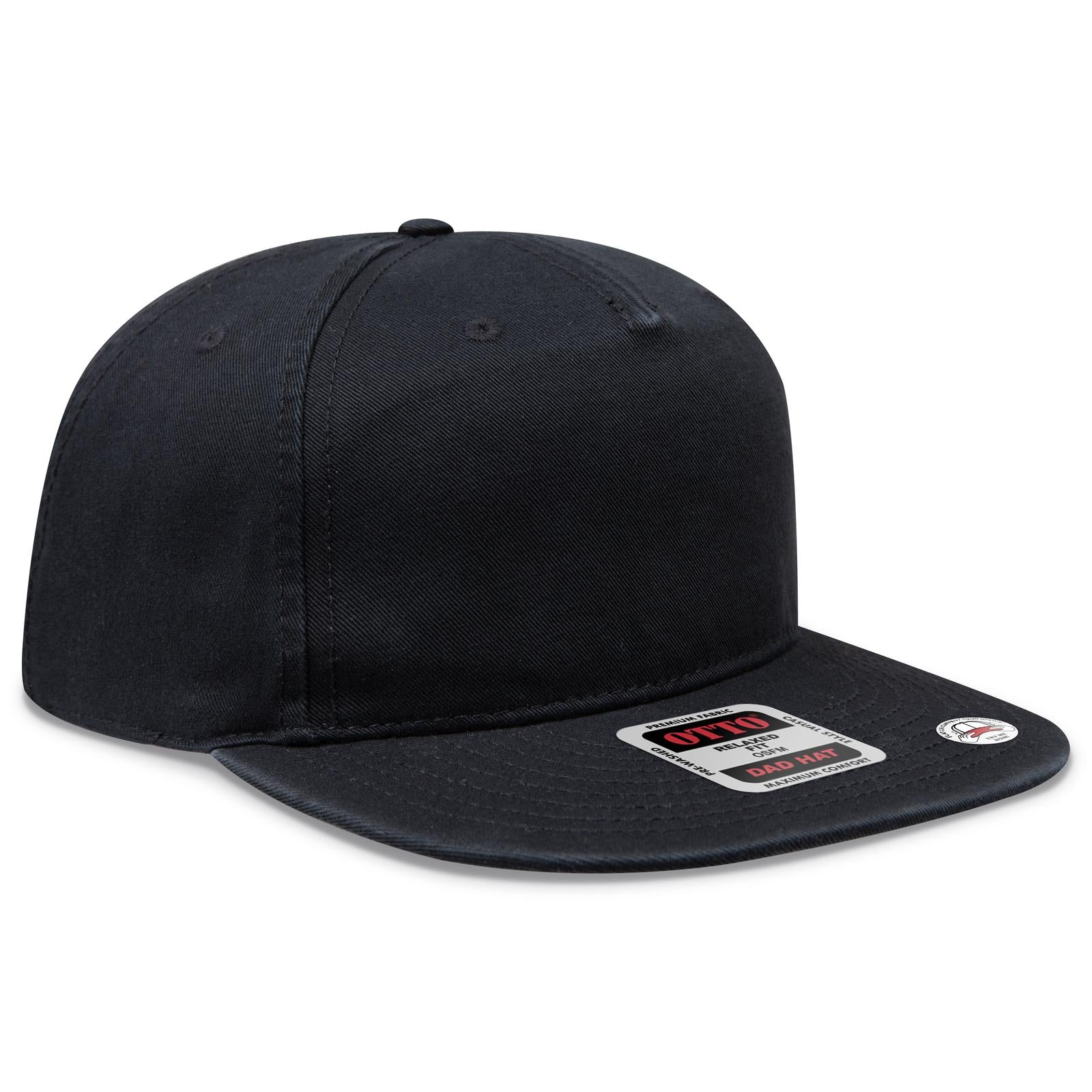 Custom Embroidered or DTF Printed - OTTO CAP® 5 Panel Low Profile Dad Hat