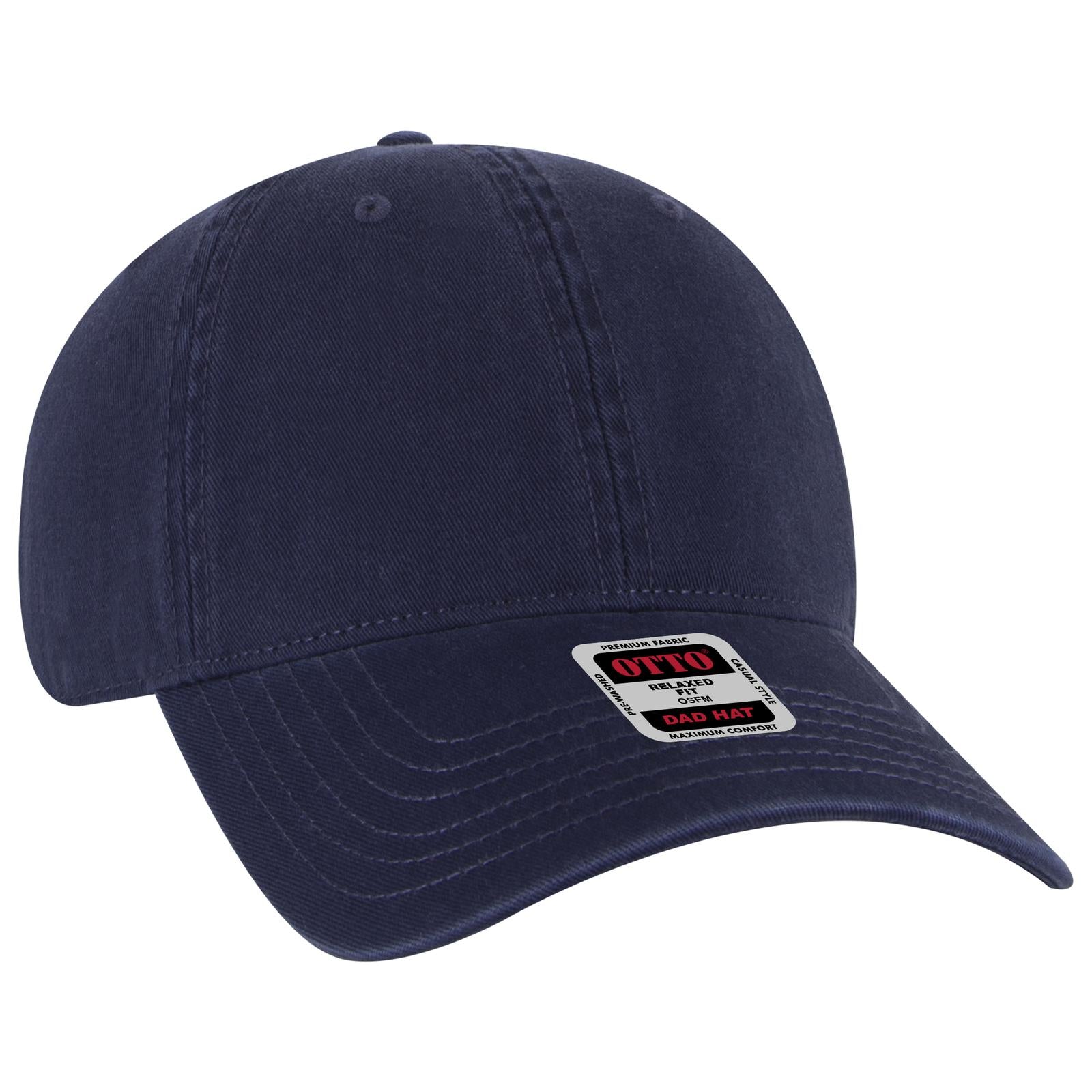 Custom Embroidered or DTF Printed - OTTO CAP® 6 Panel Low Profile Dad Hat