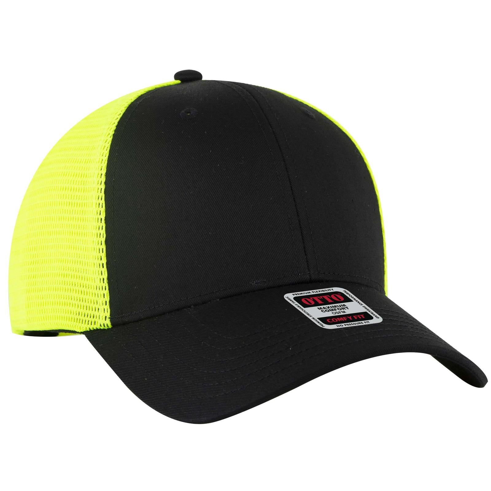 Custom Embroidered or DTF Printed - OTTO CAP® OTTO COMFY FIT® 6 Panel Low Profile Mesh Back Trucker Hat