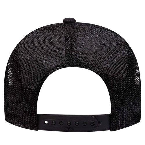 Custom Embroidered Trucker Hat with Mesh Back - Includes one 4in W x 2.25in H Embroidery