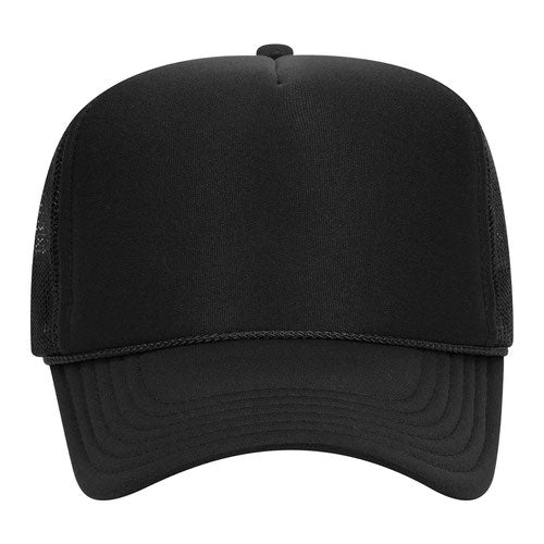 Custom Embroidered Trucker Hat with Mesh Back - Includes one 4in W x 2.25in H Embroidery