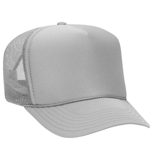 Custom Embroidered Trucker Hat with Mesh Back - Includes one 4in W x 2.25in H Embroidery