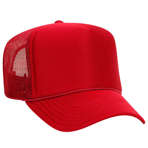 Custom Embroidered Trucker Hat with Mesh Back - Includes one 4in W x 2.25in H Embroidery