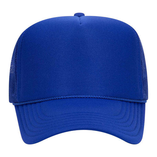 Custom Embroidered Trucker Hat with Mesh Back - Includes one 4in W x 2.25in H Embroidery