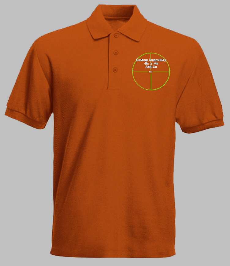 Additional Embroidery Location or Added Sizes - Add Personalized Name, Text, or Logo