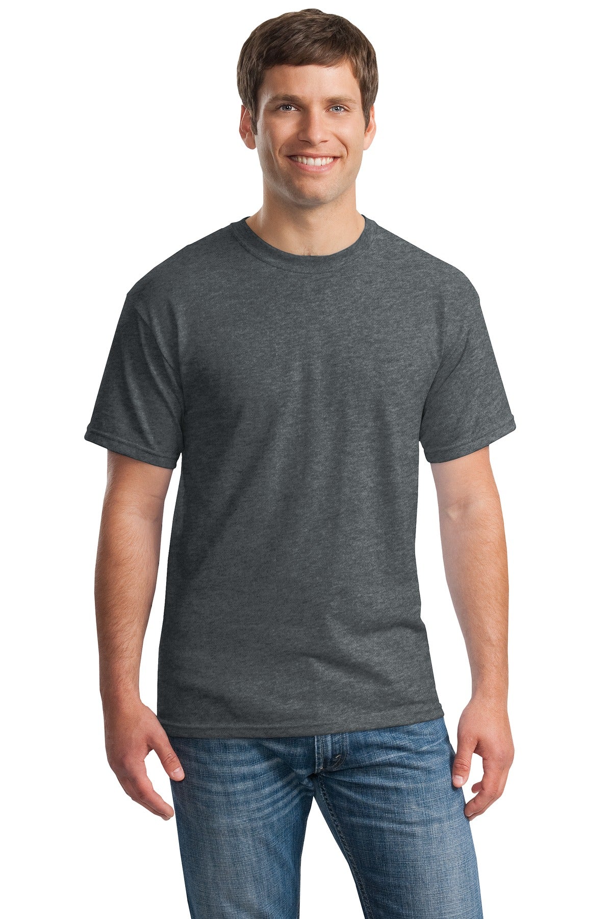 Custom Embroidered - Gildan® - Heavy Cotton™ 100% Cotton T-Shirt. 5000