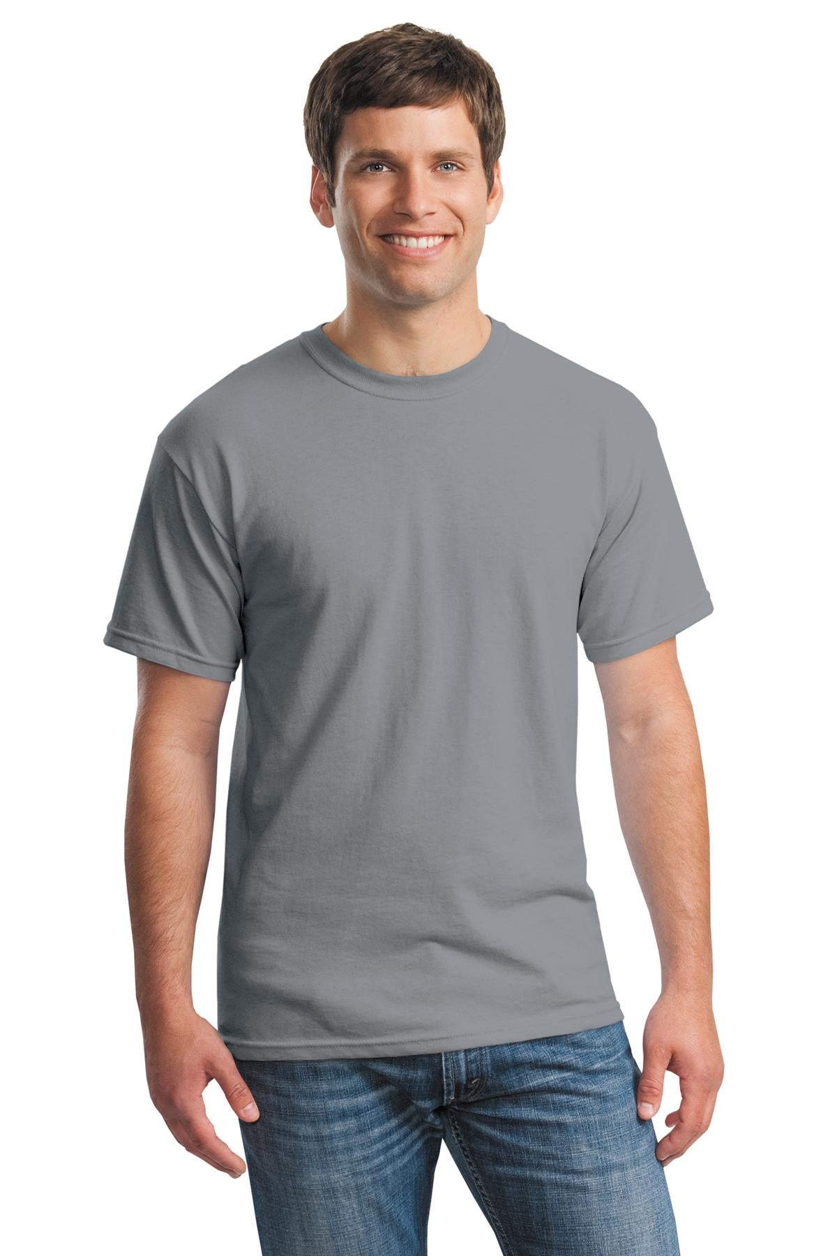 Custom Embroidered - Gildan® - Heavy Cotton™ 100% Cotton T-Shirt. 5000