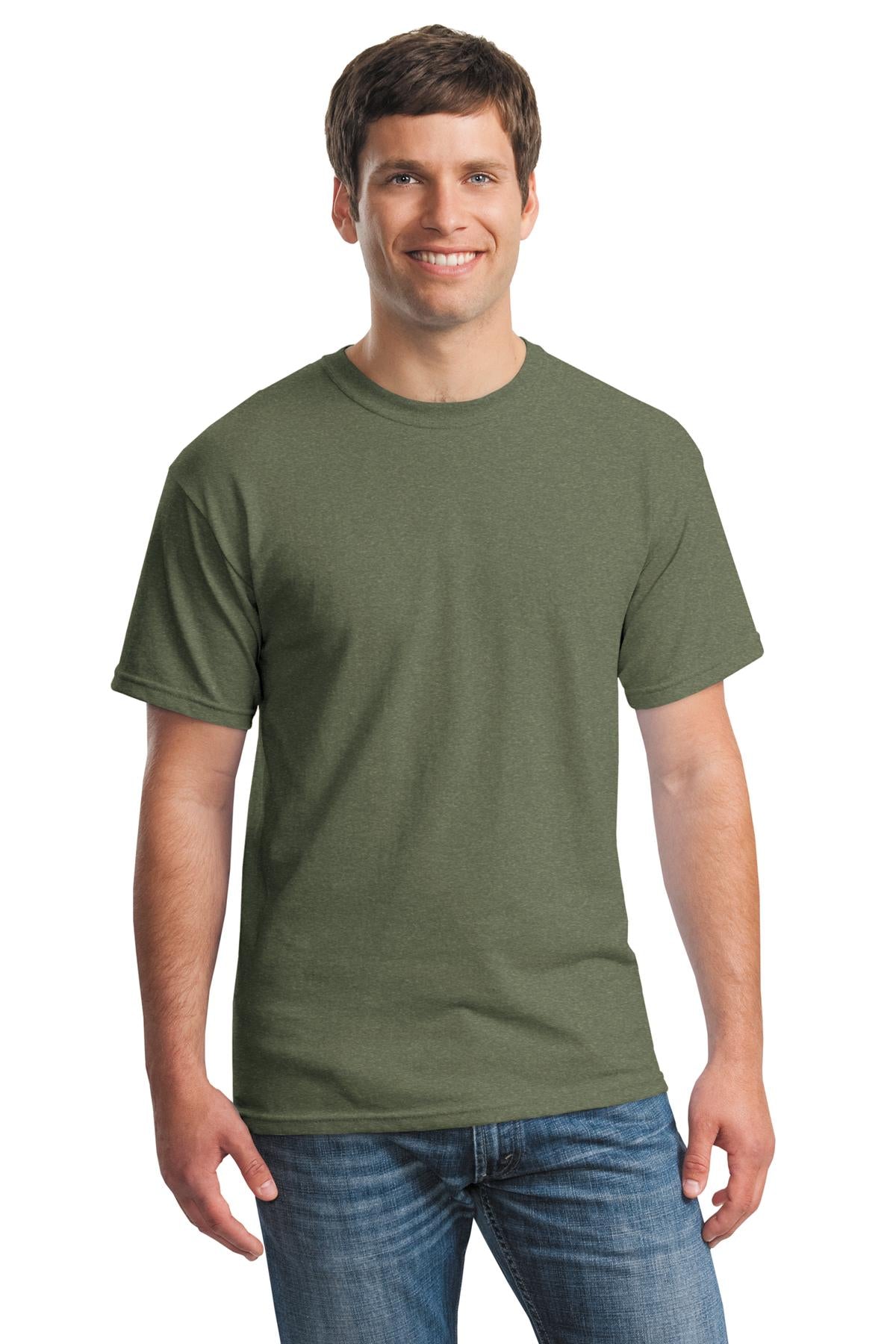 Custom Embroidered - Gildan® - Heavy Cotton™ 100% Cotton T-Shirt. 5000