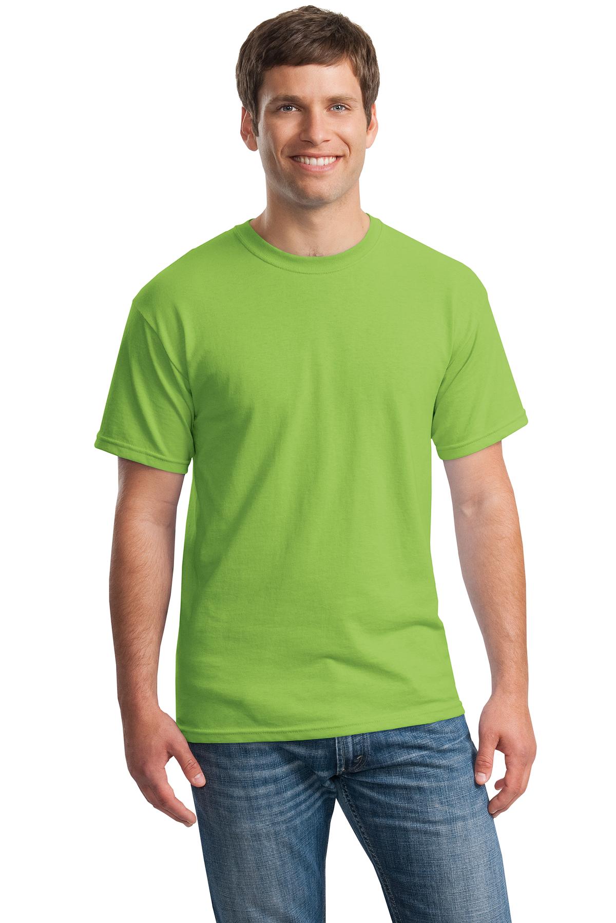 Custom Embroidered - Gildan® - Heavy Cotton™ 100% Cotton T-Shirt. 5000