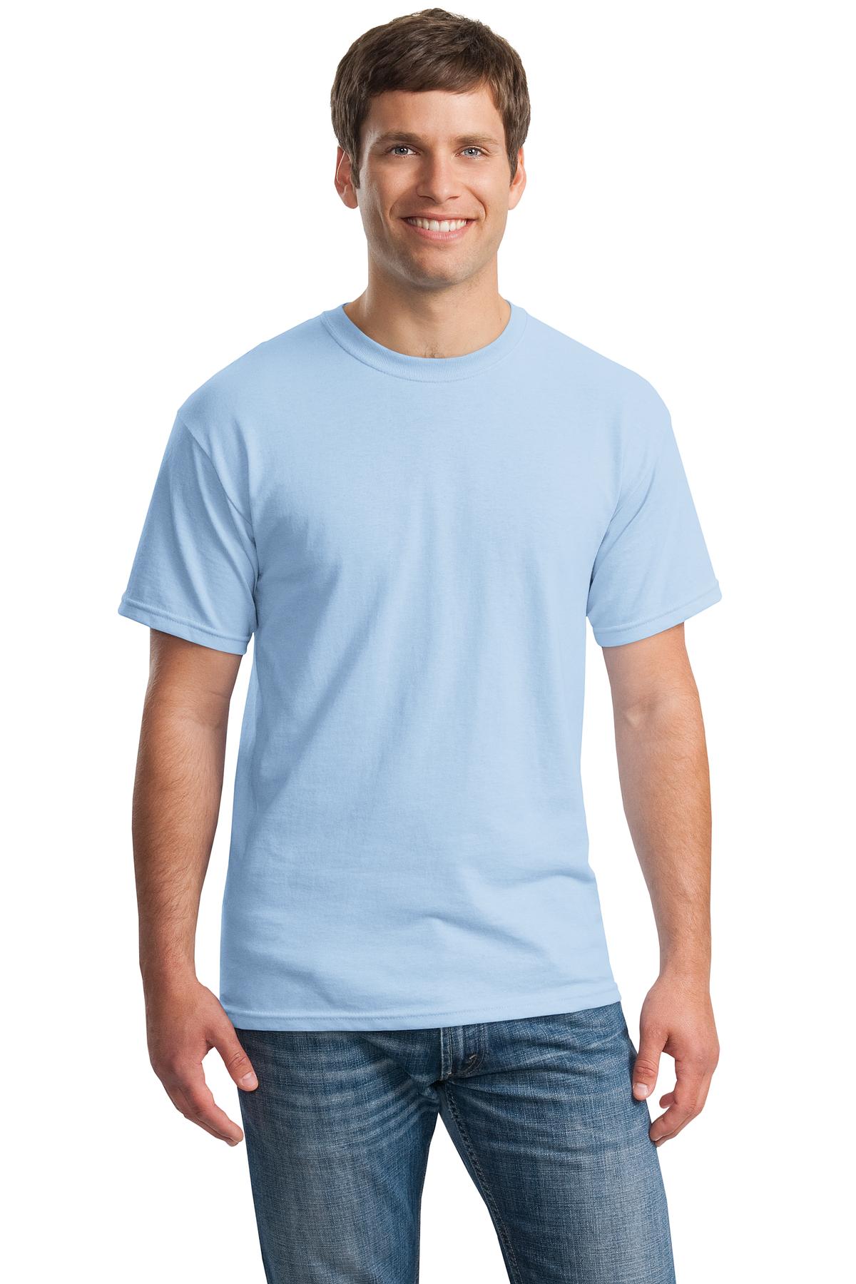 Custom Embroidered - Gildan® - Heavy Cotton™ 100% Cotton T-Shirt. 5000
