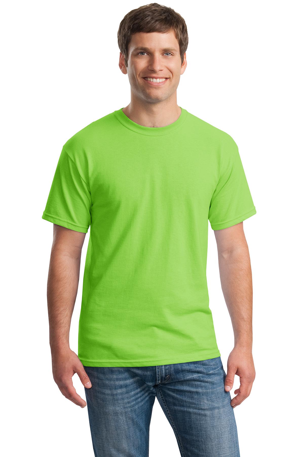 Custom Embroidered - Gildan® - Heavy Cotton™ 100% Cotton T-Shirt. 5000